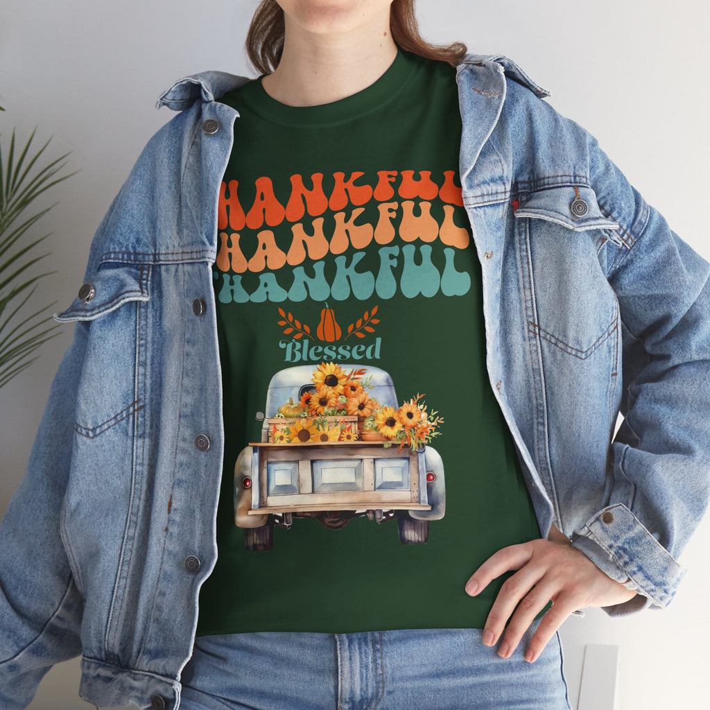 Thankful Vibes Unisex Tee - Perfect for Thanksgiving, Gratitude, Casual Wear, Gifts, Summer Days
