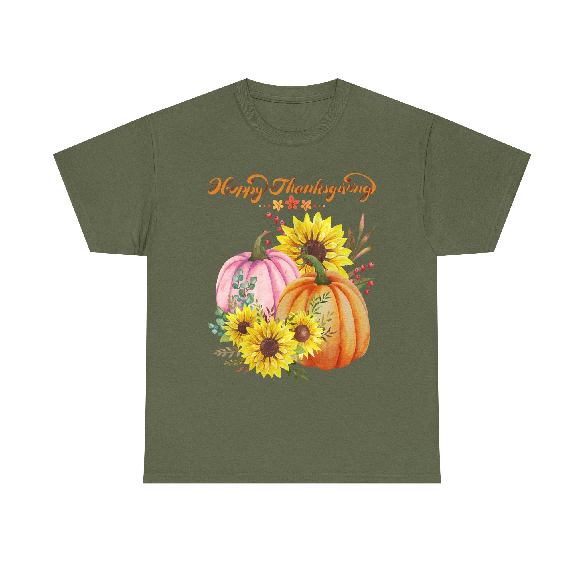 Thanksgiving T-shirts, Pumpkin Tee, Autumn Shirt, Unisex Fall Apparel, Holiday Gift, Cozy Outfit, Harvest Festival Clothing