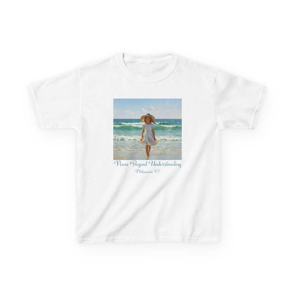 Whimsical Beach Fun Kids Tee, Summer Shirt, Beach Day Tee, Vacation Outfit, Cute Kids Clothing