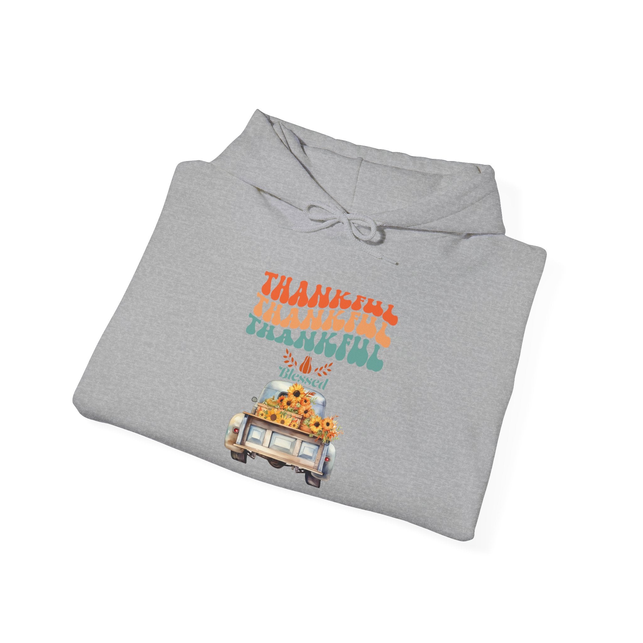Thankful Vintage Hoodie - Cozy Unisex Sweatshirt for Fall, Thanksgiving Gathering, Gift, Casual Wear, Layering