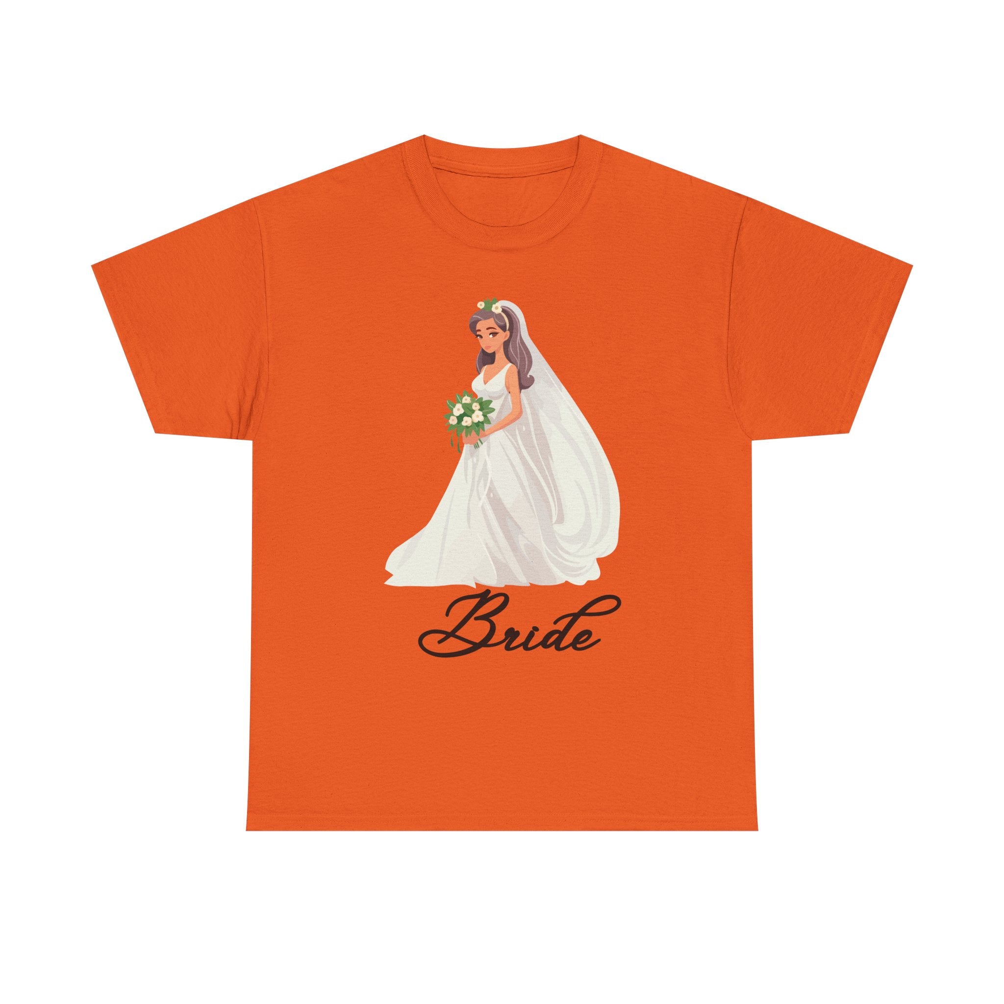 Bride Sketch Unisex Heavy Cotton Tee - Perfect for Weddings, Bridal Showers, Bachelorette Parties, Engagements, and Gifts