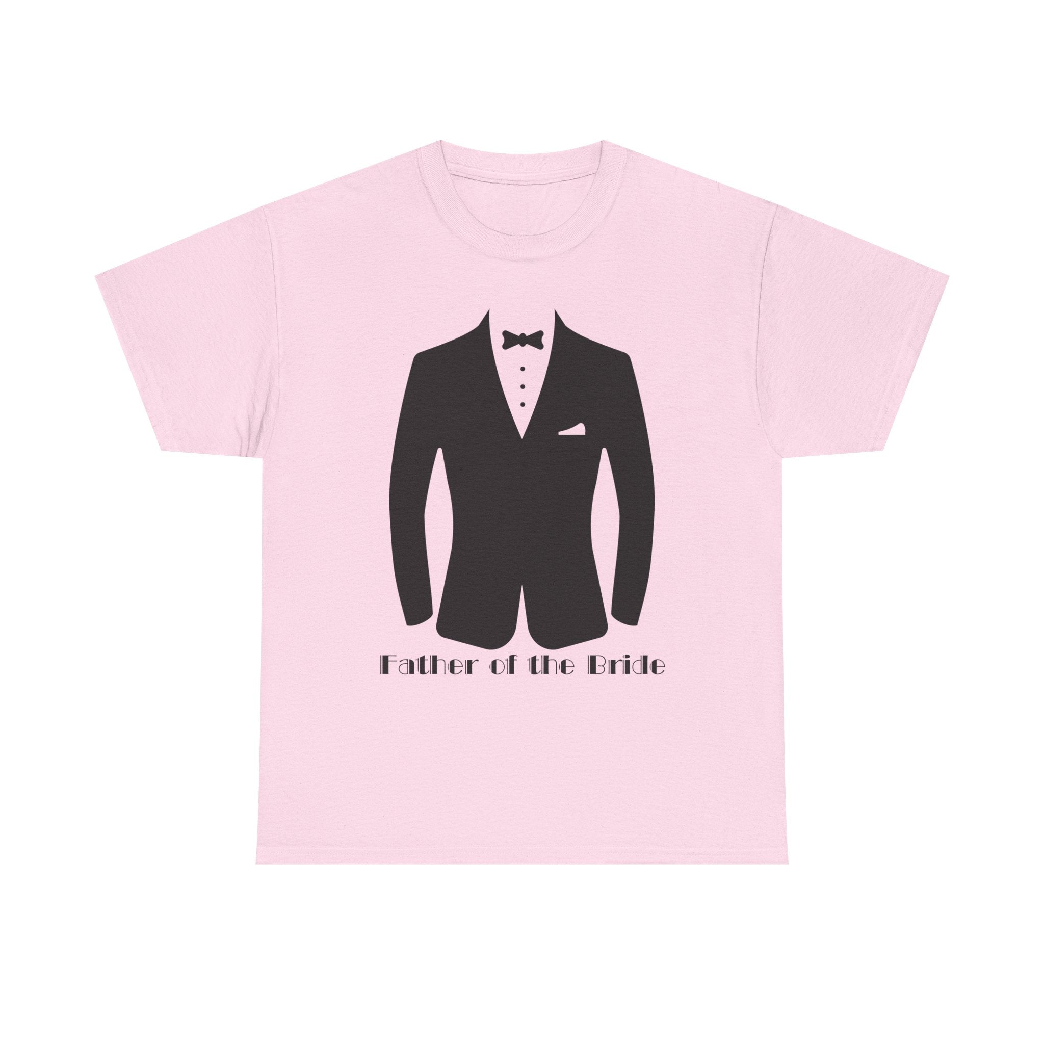 Father of the Bride Unisex Heavy Cotton Tee, Wedding Gift, Father's Day Shirt, Groom's Dad Tee, Special Occasion T-Shirt