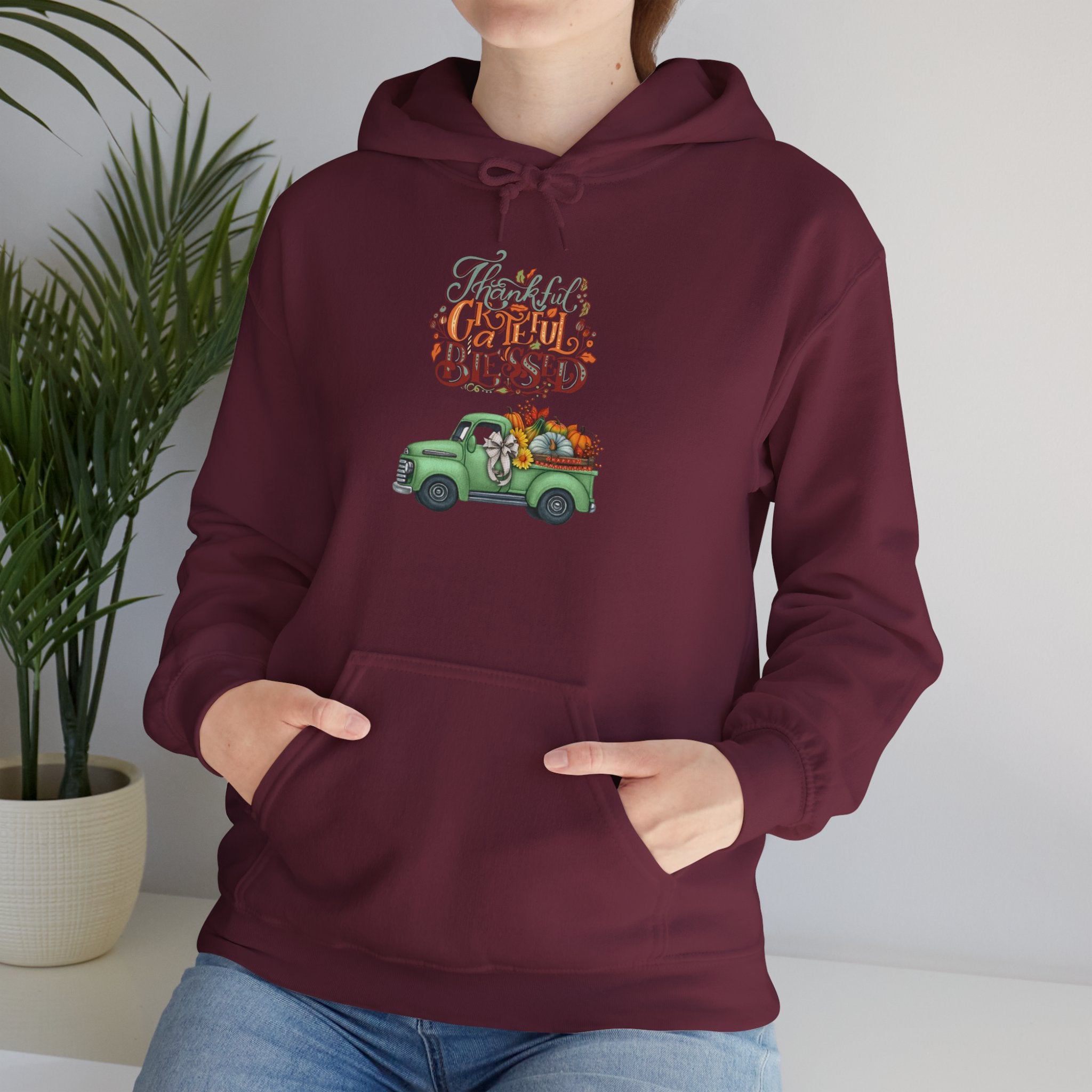Festive Truck Sweatshirt - Cozy Holiday Hoodie, Winter Gift, Christmas Apparel, Unisex Clothing, Seasonal Fashion
