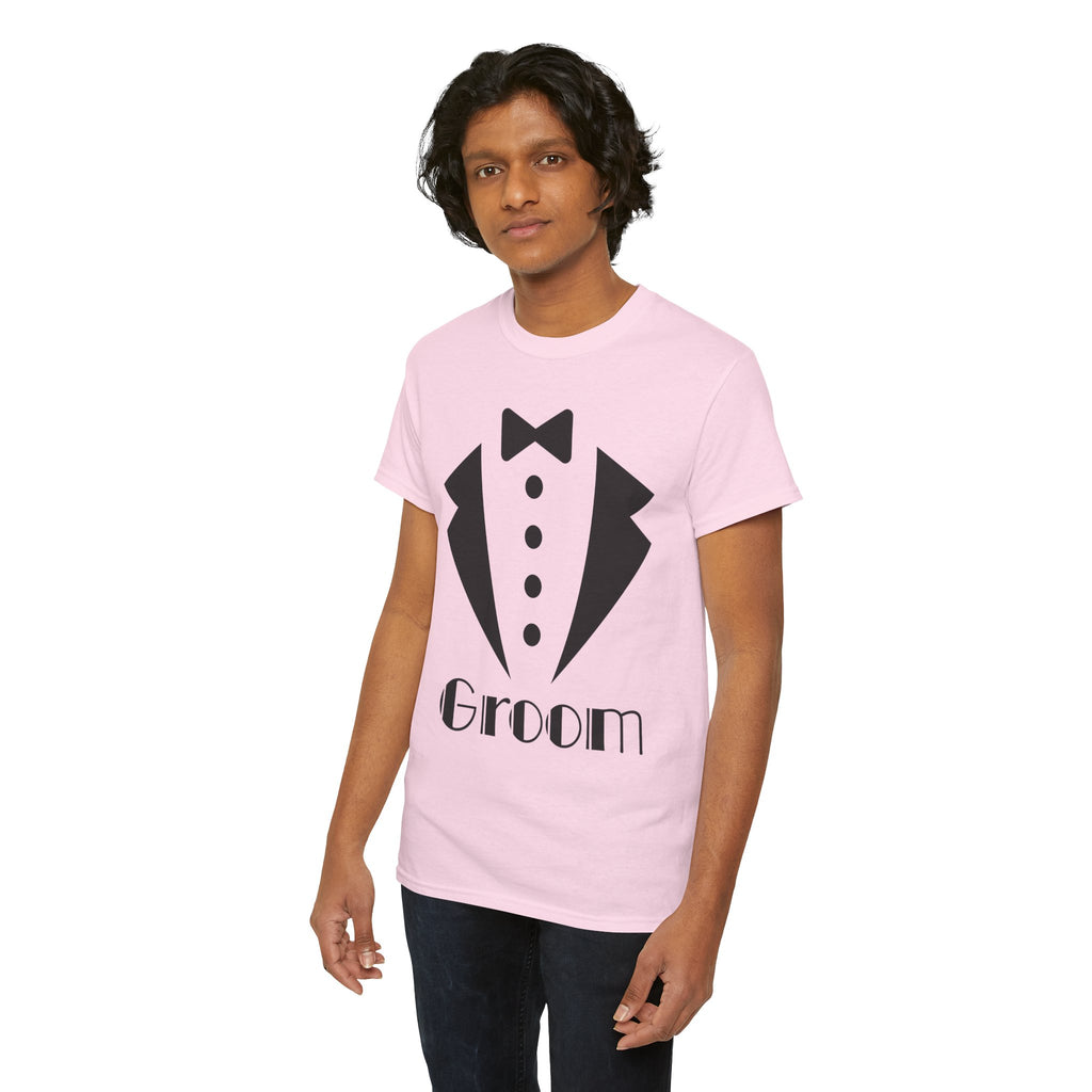 Groom T-Shirt - Unisex Heavy Cotton Tee for Weddings, Bachelor Parties, Groomsmen Gifts, Engagements, Bridal Showers