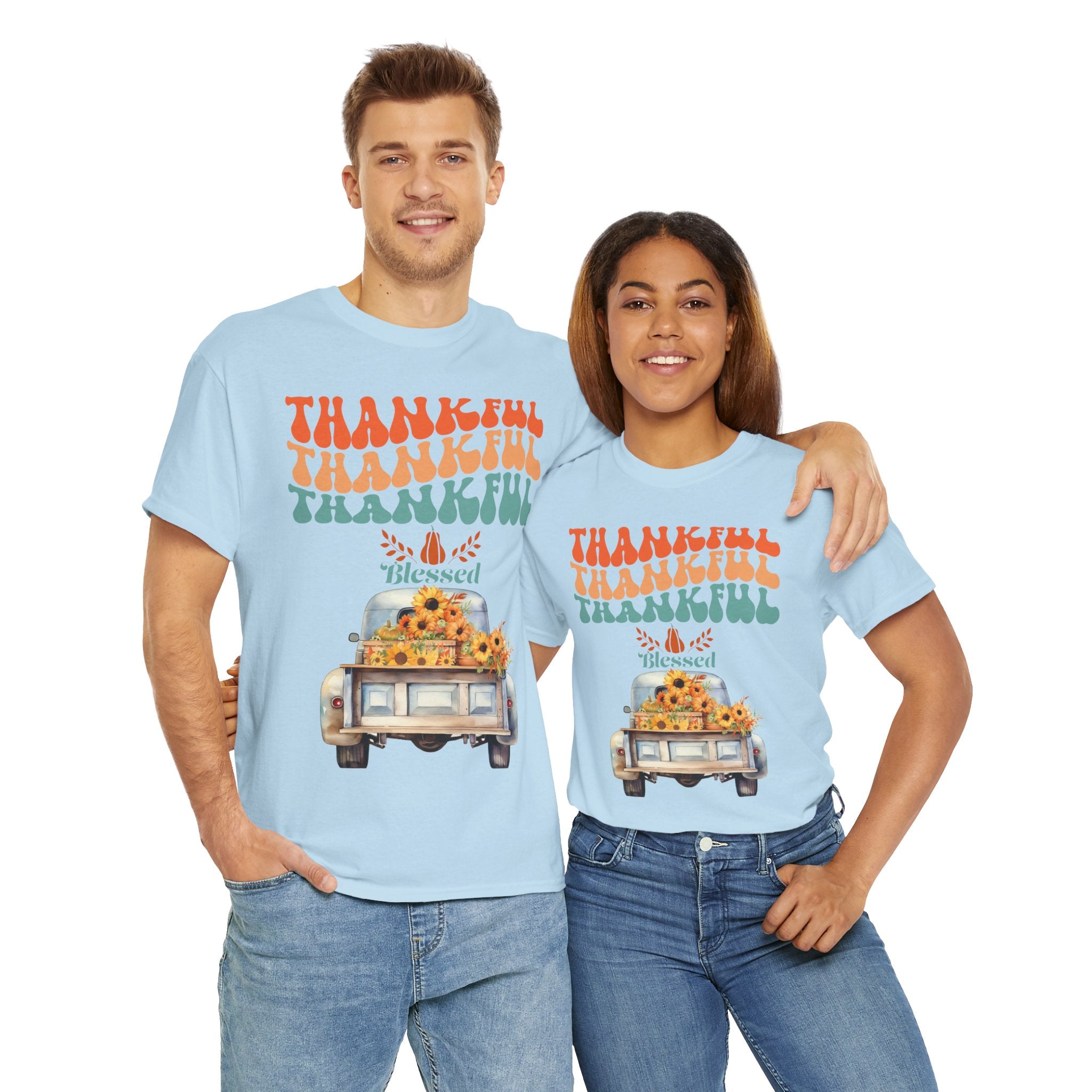 Thankful Vibes Unisex Tee - Perfect for Thanksgiving, Gratitude, Casual Wear, Gifts, Summer Days
