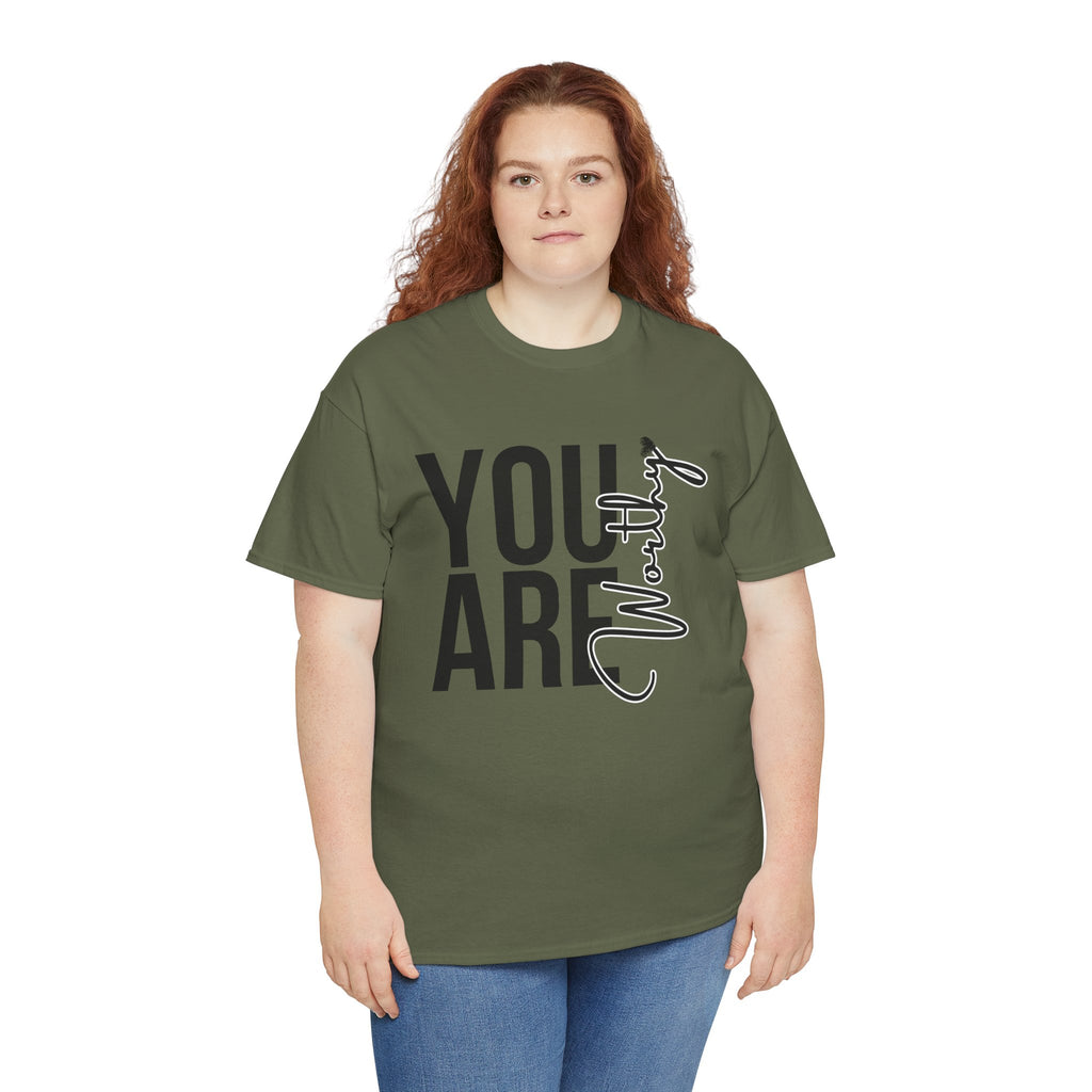 You Are Worthy Unisex Heavy Cotton Tee, Motivational Quote Shirt, Gift for Friends, Self-Love Tee, Uplifting Apparel, Positive [...]