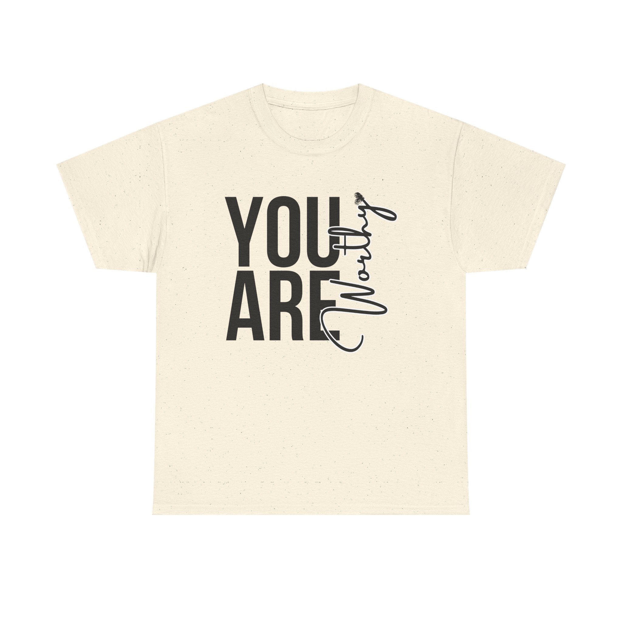 You Are Worthy Unisex Heavy Cotton Tee, Motivational Quote Shirt, Gift for Friends, Self-Love Tee, Uplifting Apparel, Positive [...]