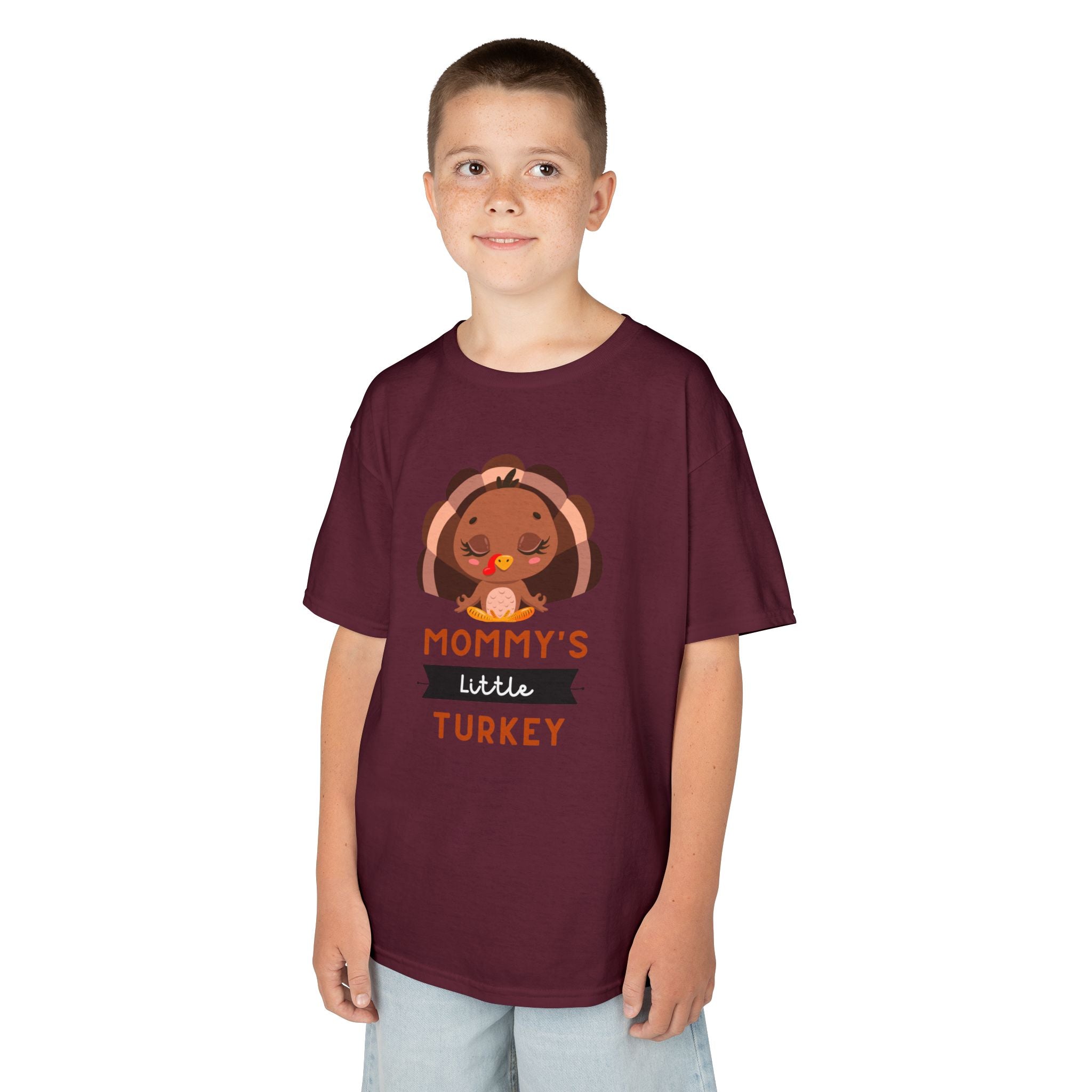 Kids Thanksgiving Tee, Mommy's Little Turkey Shirt, Fall Holiday Outfit, Thanksgiving Gift, Adorable Kids Fashion