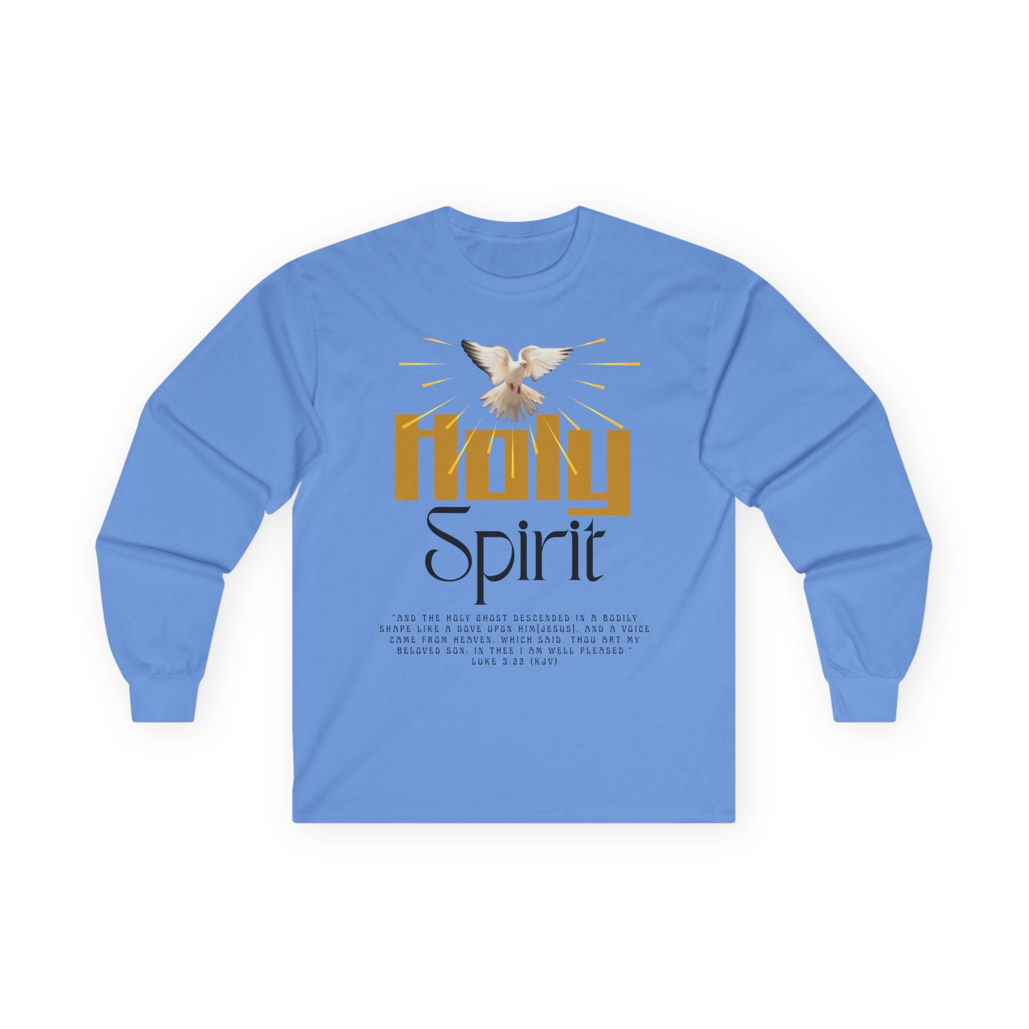Holy Spirit Long Sleeve Tee - Faith Shirt, Religious Apparel, Spiritual Gift, Easter Wear, Christian Clothing