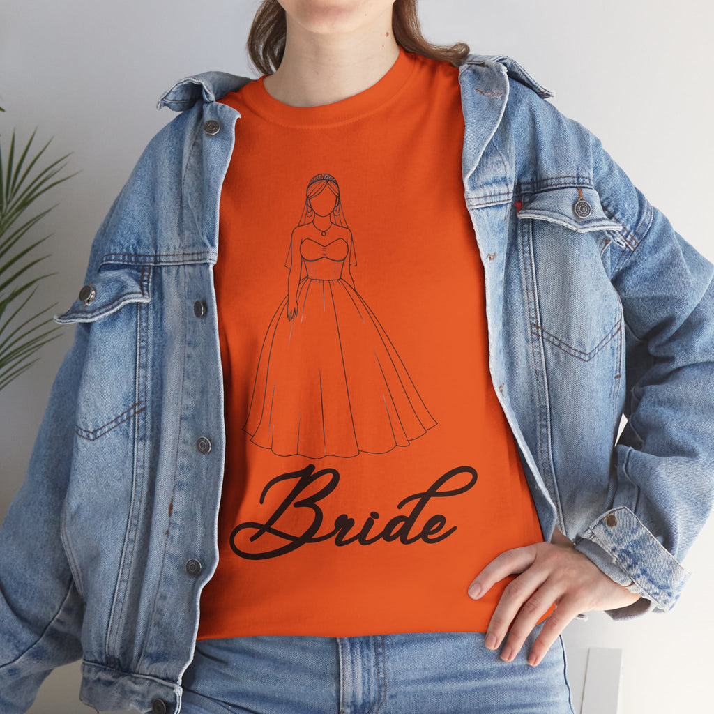 Bride Graphic Unisex Heavy Cotton Tee, Wedding Shirt, Bridal Party Gift, Engagement Celebration, Bride-to-Be Apparel, Wedding Day Outfit
