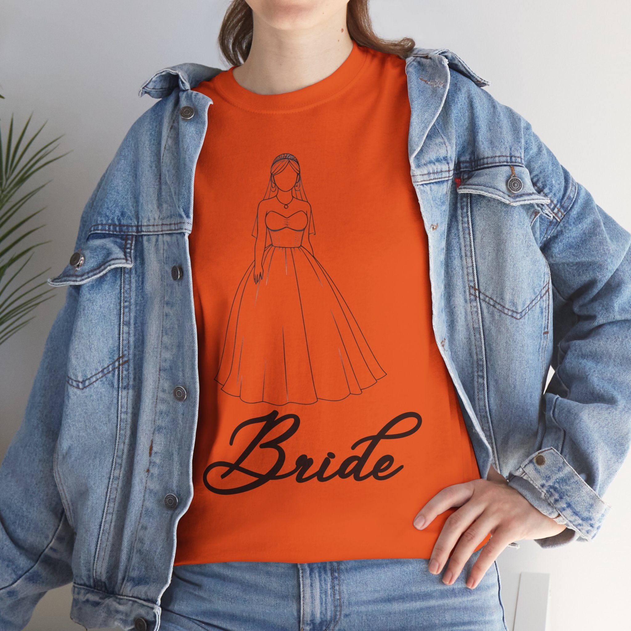 Bride Graphic Unisex Heavy Cotton Tee, Wedding Shirt, Bridal Party Gift, Engagement Celebration, Bride-to-Be Apparel, Wedding Day Outfit