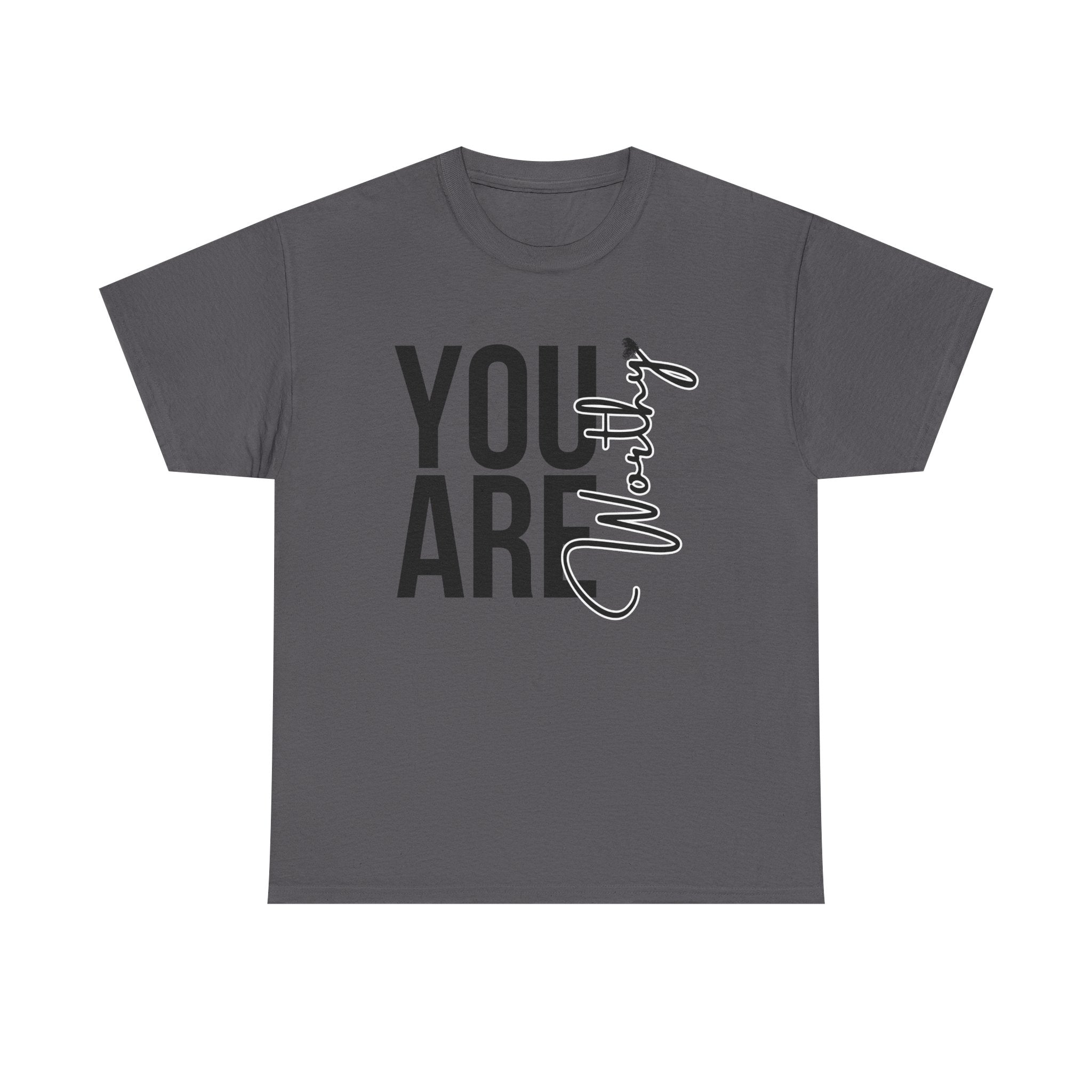 You Are Worthy Unisex Heavy Cotton Tee, Motivational Quote Shirt, Gift for Friends, Self-Love Tee, Uplifting Apparel, Positive [...]