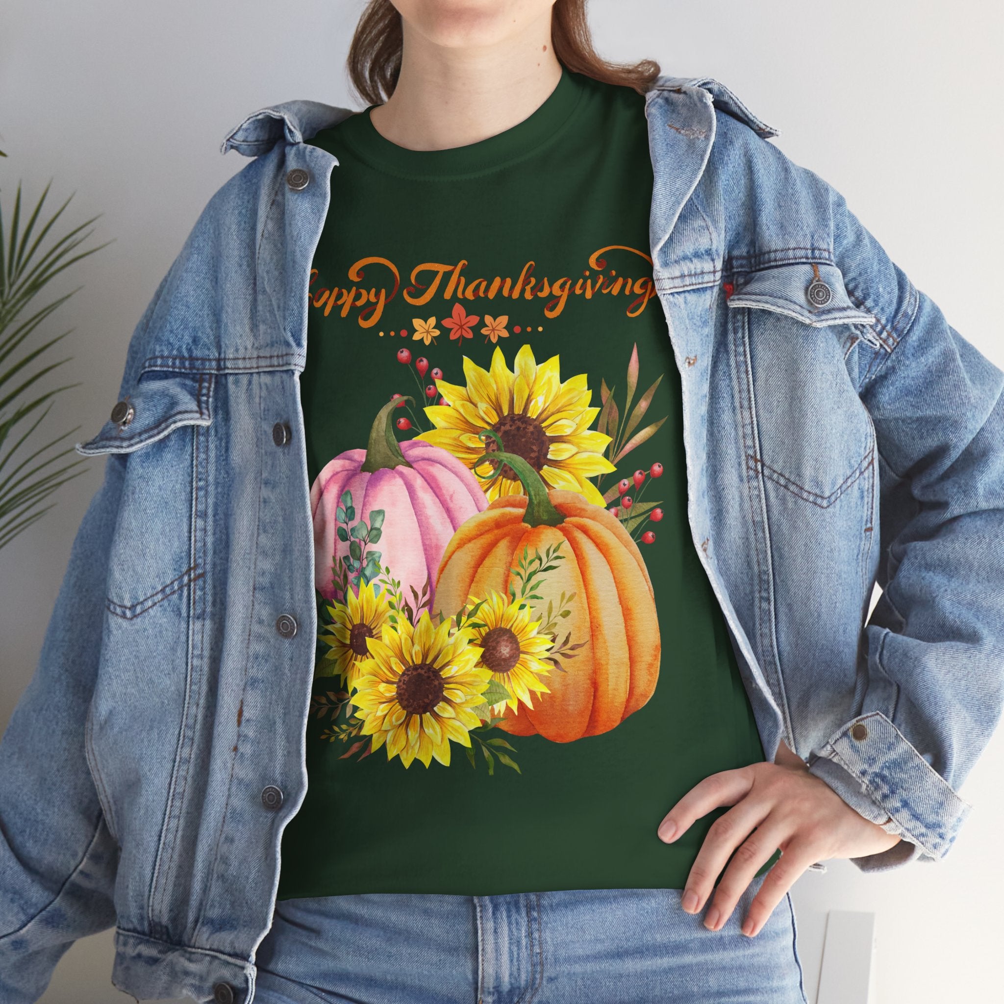Thanksgiving T-shirts, Pumpkin Tee, Autumn Shirt, Unisex Fall Apparel, Holiday Gift, Cozy Outfit, Harvest Festival Clothing