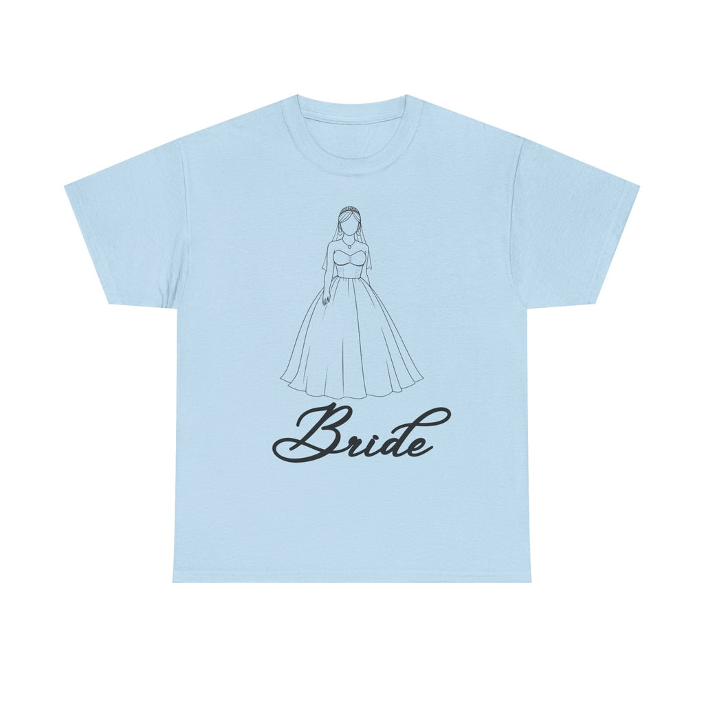 Bride Graphic Unisex Heavy Cotton Tee, Wedding Shirt, Bridal Party Gift, Engagement Celebration, Bride-to-Be Apparel, Wedding Day Outfit