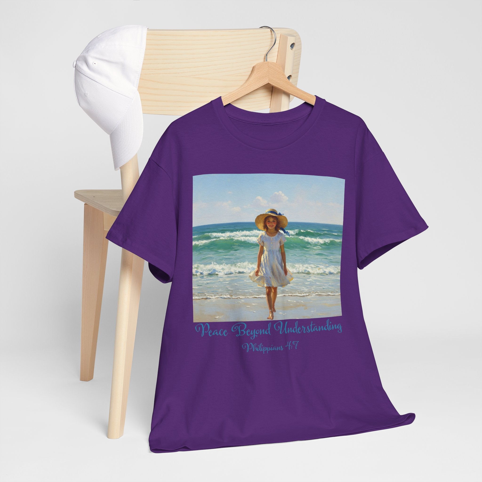 Serene Beach Vibes Tee for Summer Days, Top for Women, Casual Wear, Gifts for Beach Lovers, Vacay Essentials
