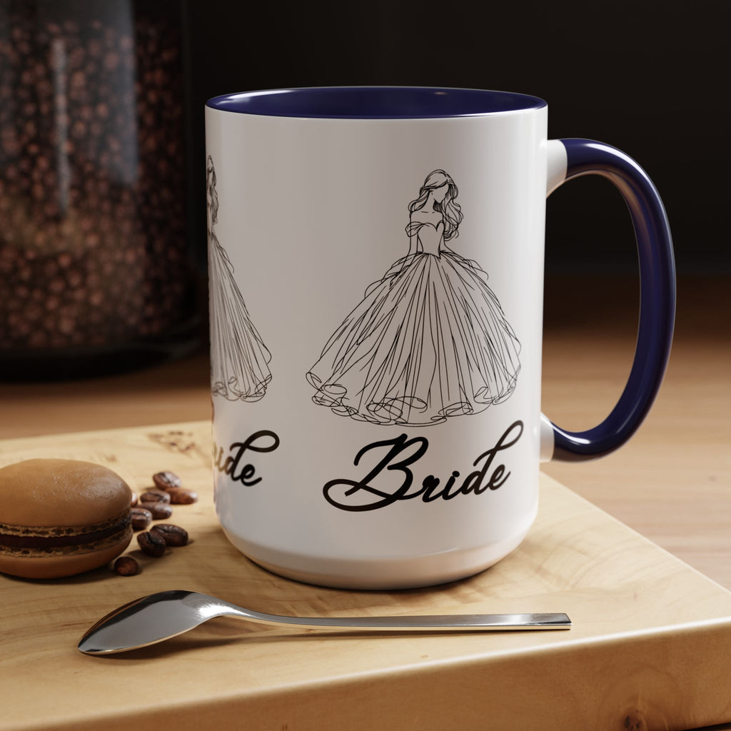 Bride Mug | Elegant Wedding Dress Design | Bridal Shower Gift & Keepsake