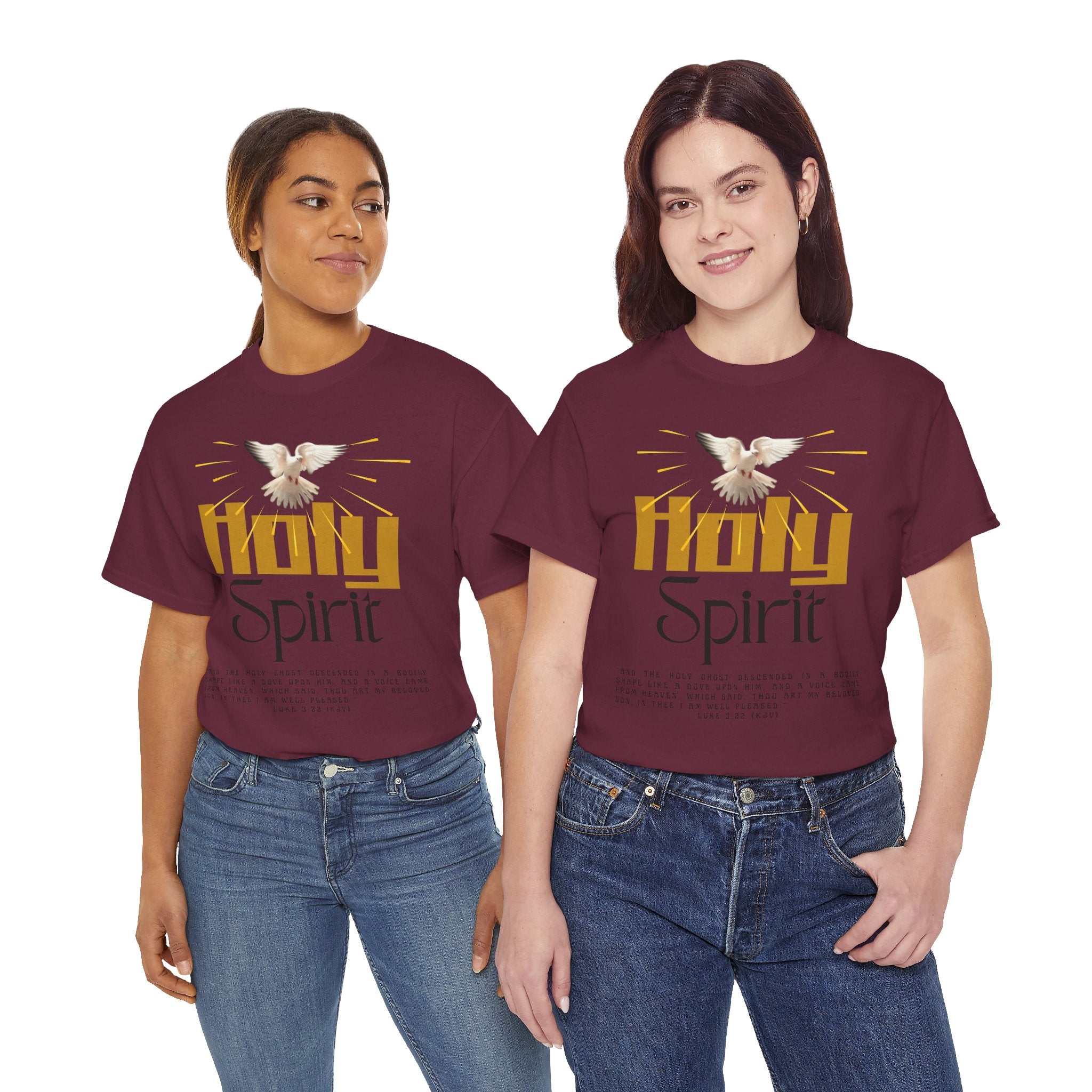 Christian T-shirts, Holy Spirit Unisex Heavy Cotton Tee, Inspirational T-Shirt for Faith Celebration, Christian Gift, Spiritual Attire, Religious Apparel