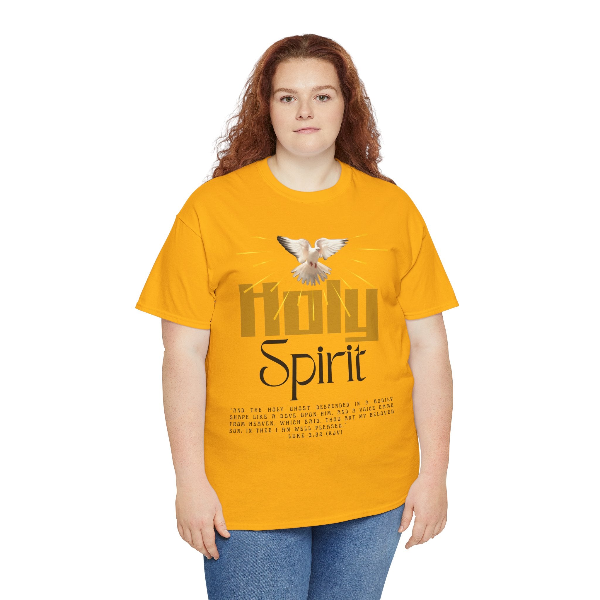 Christian T-shirts, Holy Spirit Unisex Heavy Cotton Tee, Inspirational T-Shirt for Faith Celebration, Christian Gift, Spiritual Attire, Religious Apparel