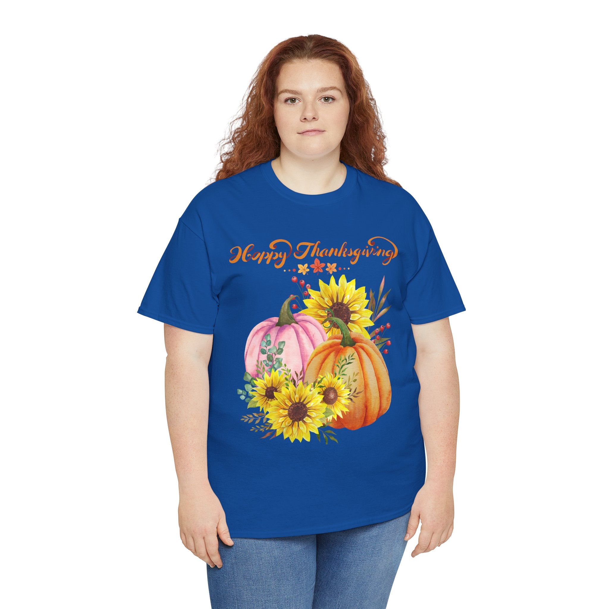 Thanksgiving T-shirts, Pumpkin Tee, Autumn Shirt, Unisex Fall Apparel, Holiday Gift, Cozy Outfit, Harvest Festival Clothing