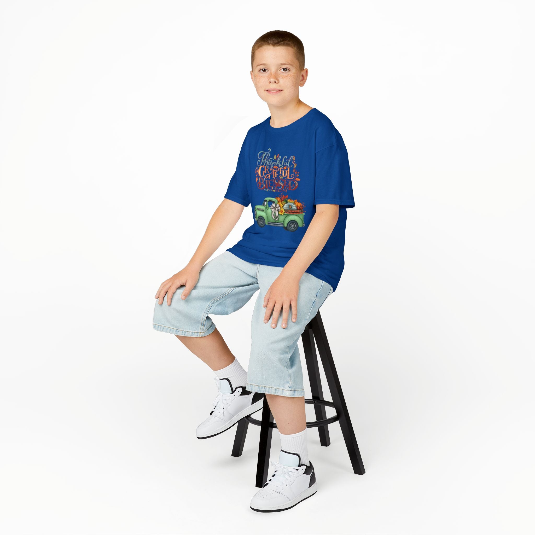Blessed Fall Kids Tee, Adorable Autumn Shirt, Cute Harvest T-Shirt, Thanksgiving Gift for Kids, Comfy Cotton Youth Apparel