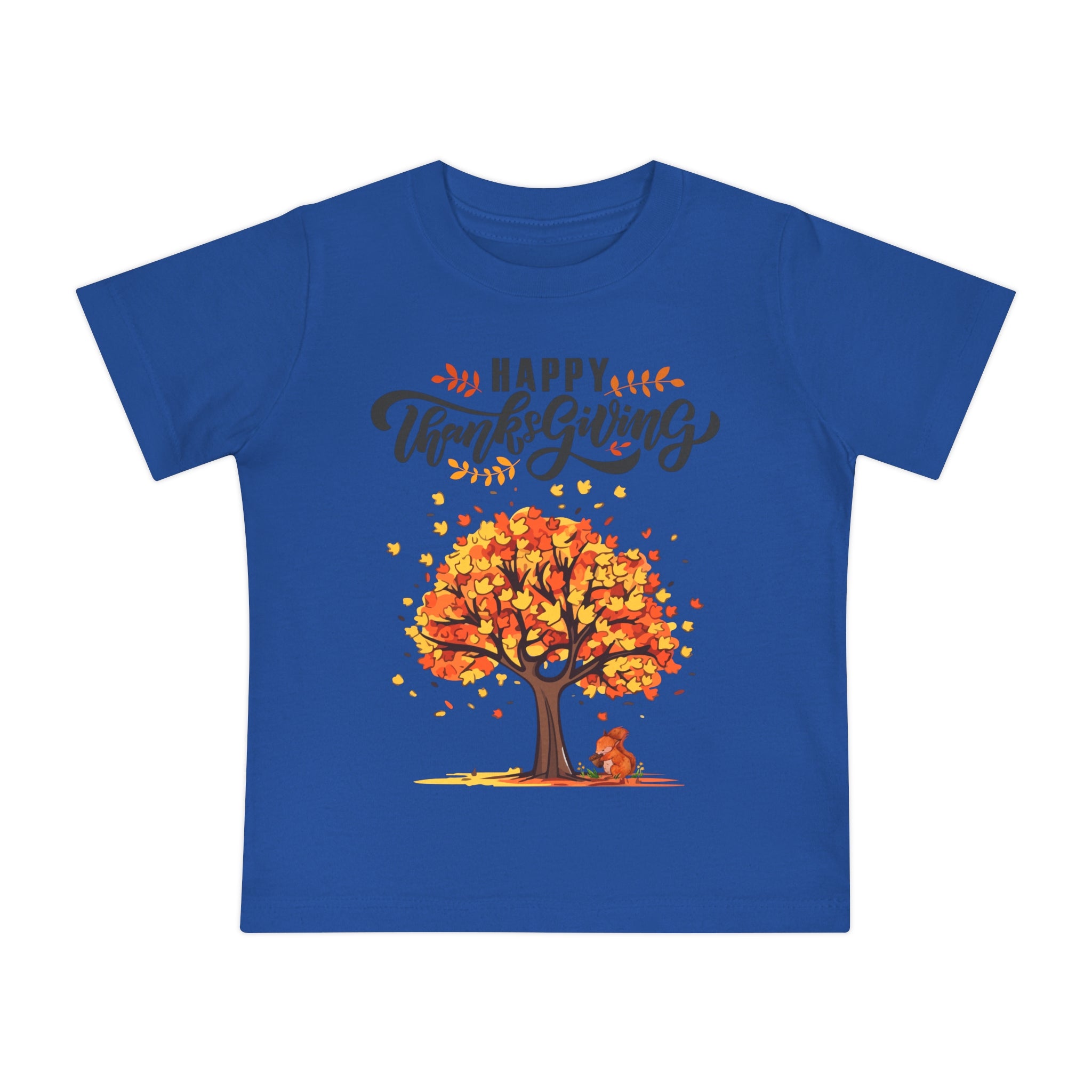 Happy Thanksgiving/Thanksgiving Baby T-Shirt, Cute Fall Apparel, Kids Autumn Clothing, Holiday Gift, Seasonal Outfit, Fall Tree Design
