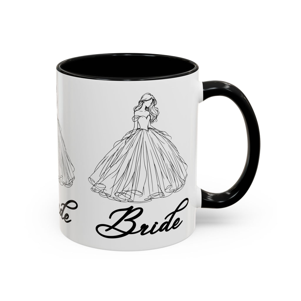 Bride Mug | Elegant Wedding Dress Design | Bridal Shower Gift & Keepsake