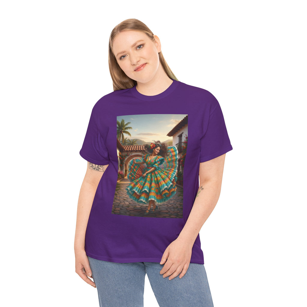 Folklórico Dancer Vibrant Graphic Tee - Perfect for Festivals, Casual Outings, Gifts, Dance Lovers, Unisex Fashion