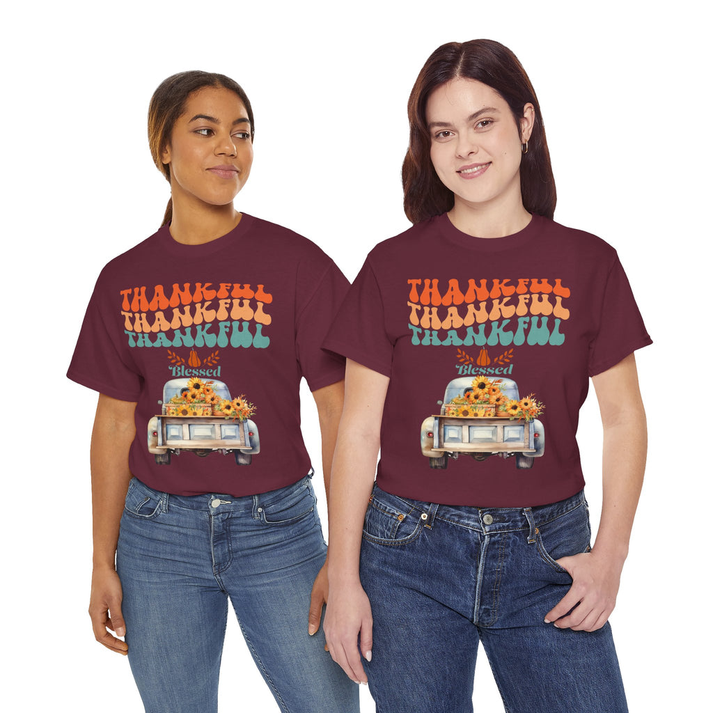 Thankful Vibes Unisex Tee - Perfect for Thanksgiving, Gratitude, Casual Wear, Gifts, Summer Days