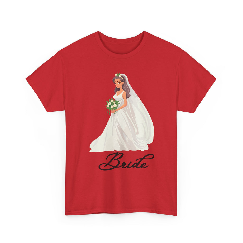 Bride Sketch Unisex Heavy Cotton Tee - Perfect for Weddings, Bridal Showers, Bachelorette Parties, Engagements, and Gifts