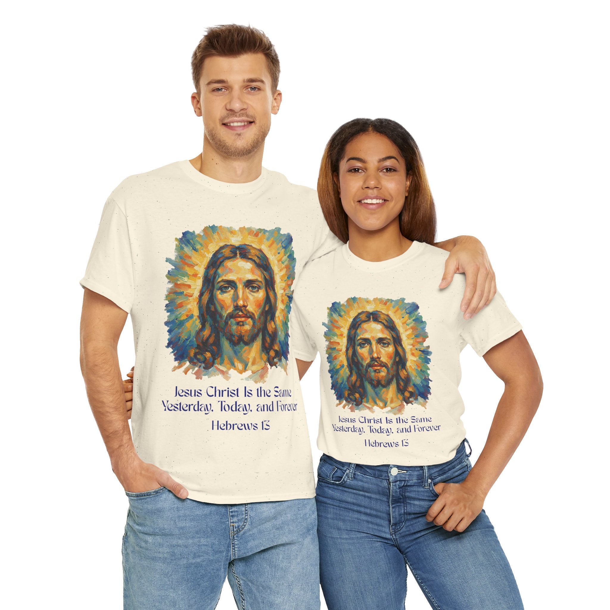 Jesus Portrait – Van Gogh Inspired Style Religious Inspirational Tee - Jesus Christ Design, Faith Shirt, Christian Clothing, Birthday Gift, Everyday Wear