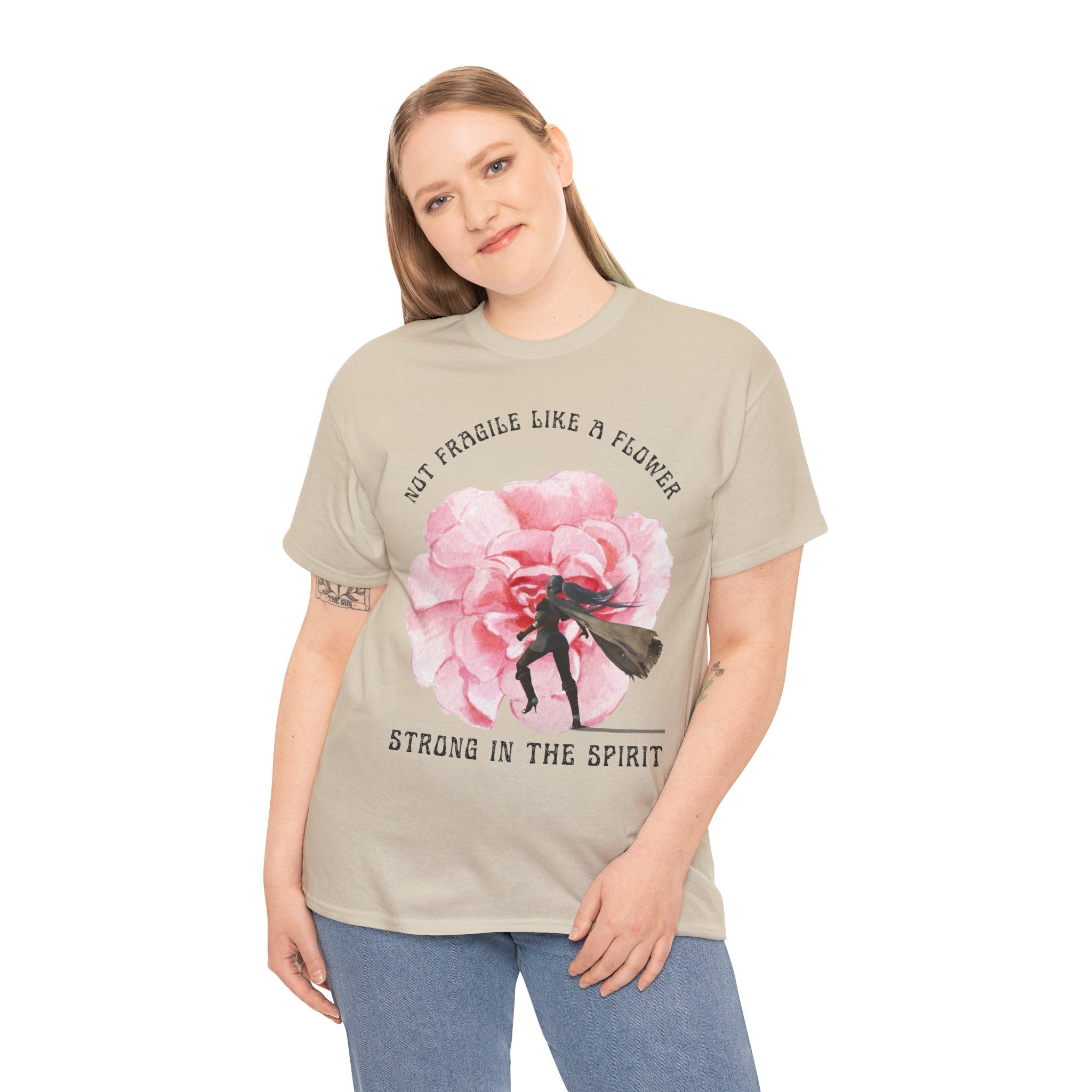 Floral Empowerment Tee, Not Fragile Like a Flower, Strong in the Spirit Shirt, Inspirational Unisex T-Shirt, Gift for Women, [...]