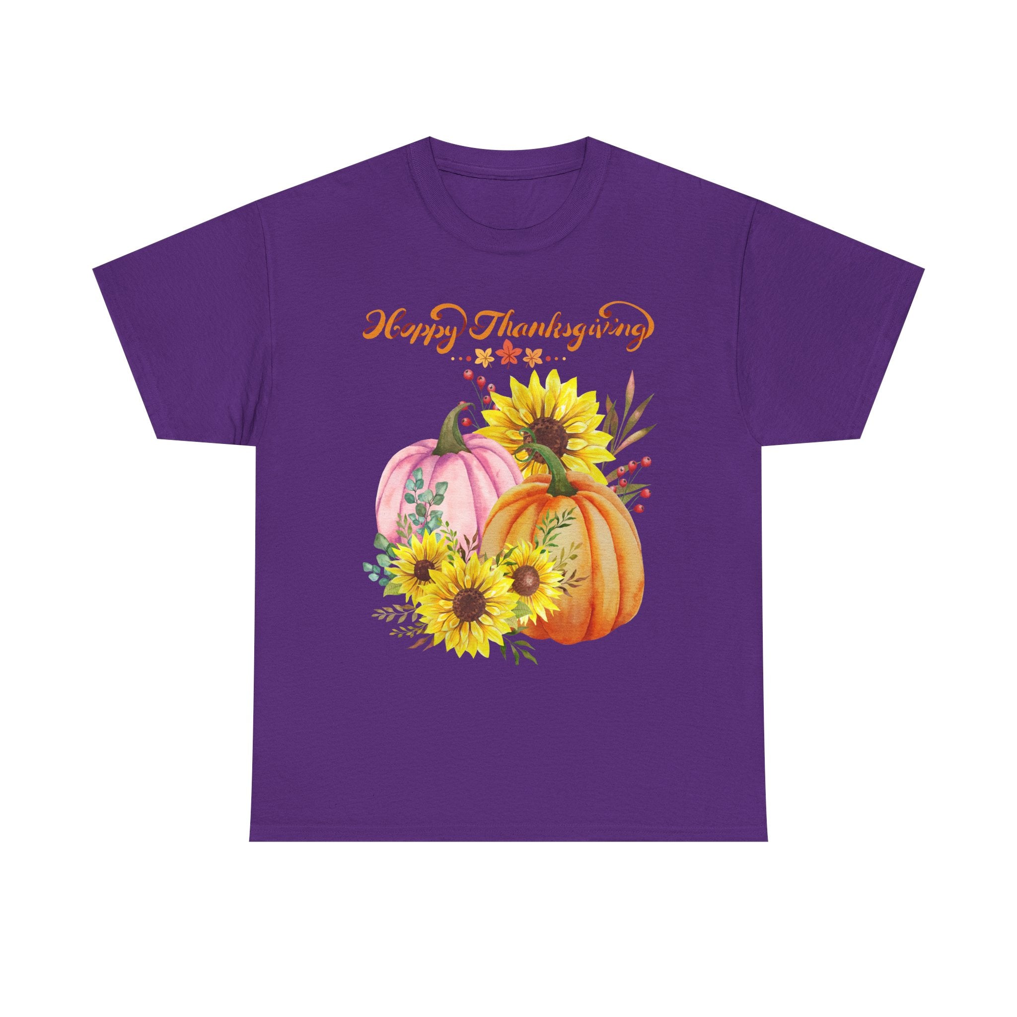 Thanksgiving T-shirts, Pumpkin Tee, Autumn Shirt, Unisex Fall Apparel, Holiday Gift, Cozy Outfit, Harvest Festival Clothing