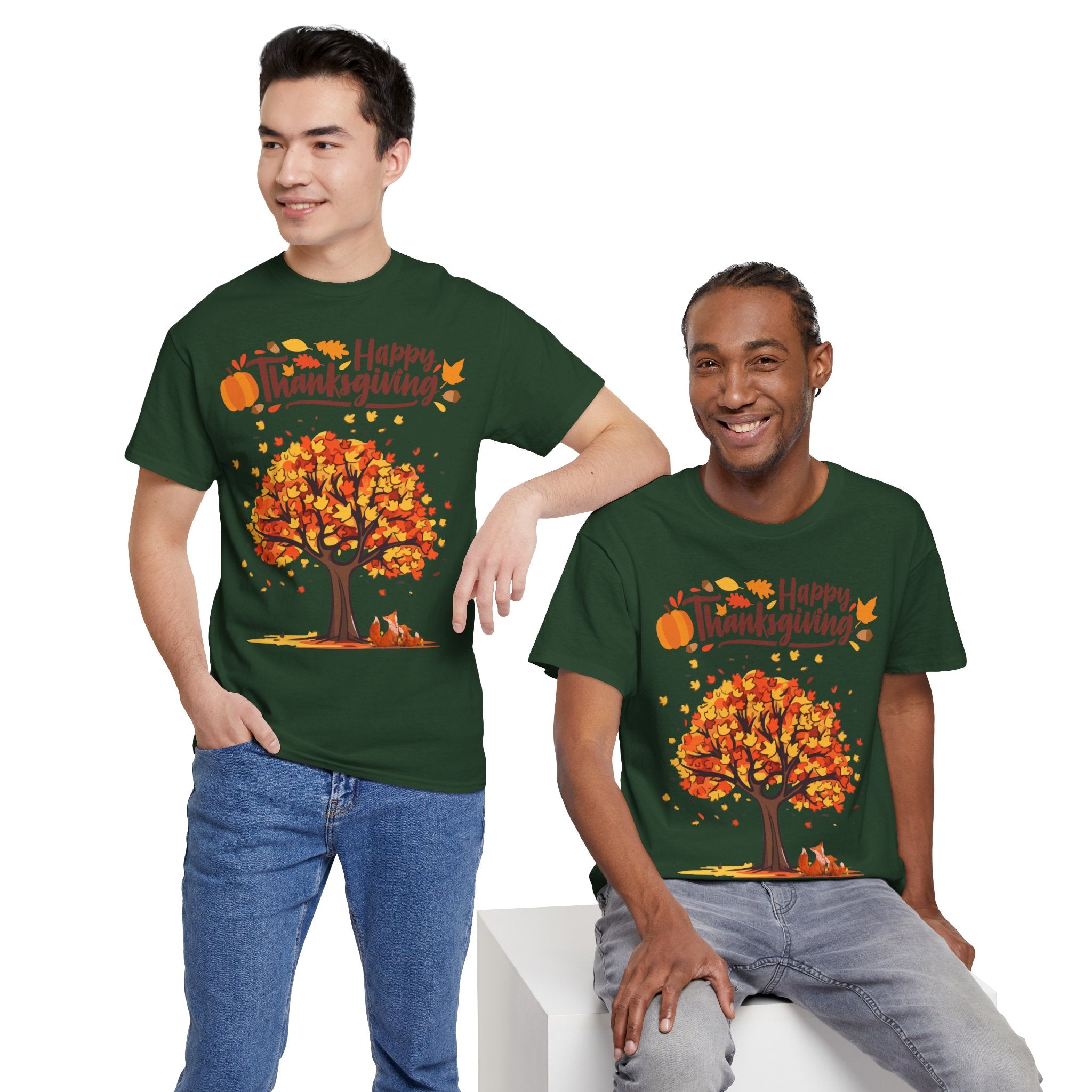 Thanksgiving Tree Tee, Autumn Shirt, Fall Apparel, Family Gathering Top, Seasonal Wear, Thanksgiving Gift
