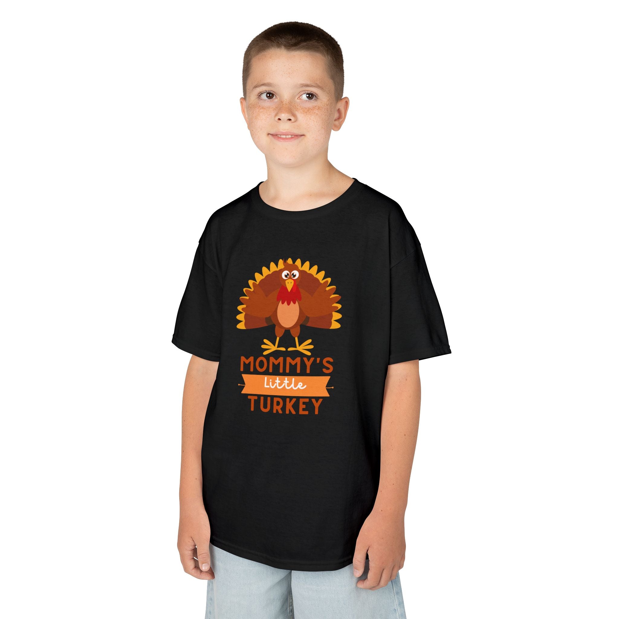 Mommy's Little Turkey Kids Tee - Thanksgiving Gift, Holiday Apparel, Cute Kids Clothing, Family Gathering, Kid's Casual Wear