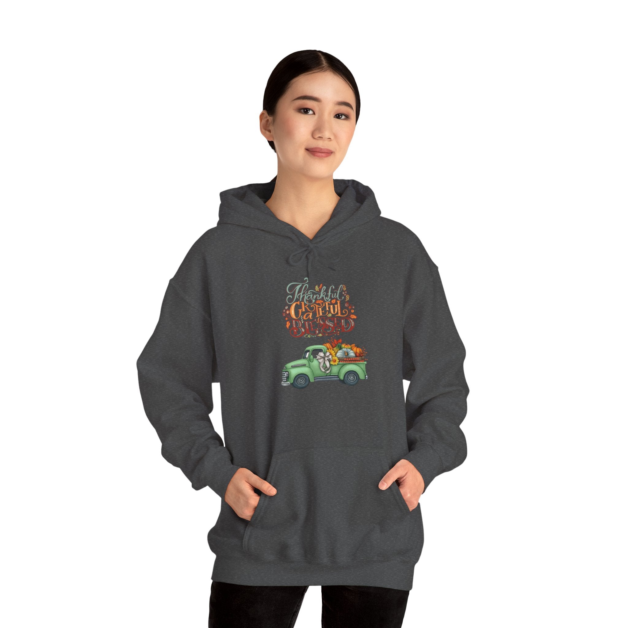 Festive Truck Sweatshirt - Cozy Holiday Hoodie, Winter Gift, Christmas Apparel, Unisex Clothing, Seasonal Fashion