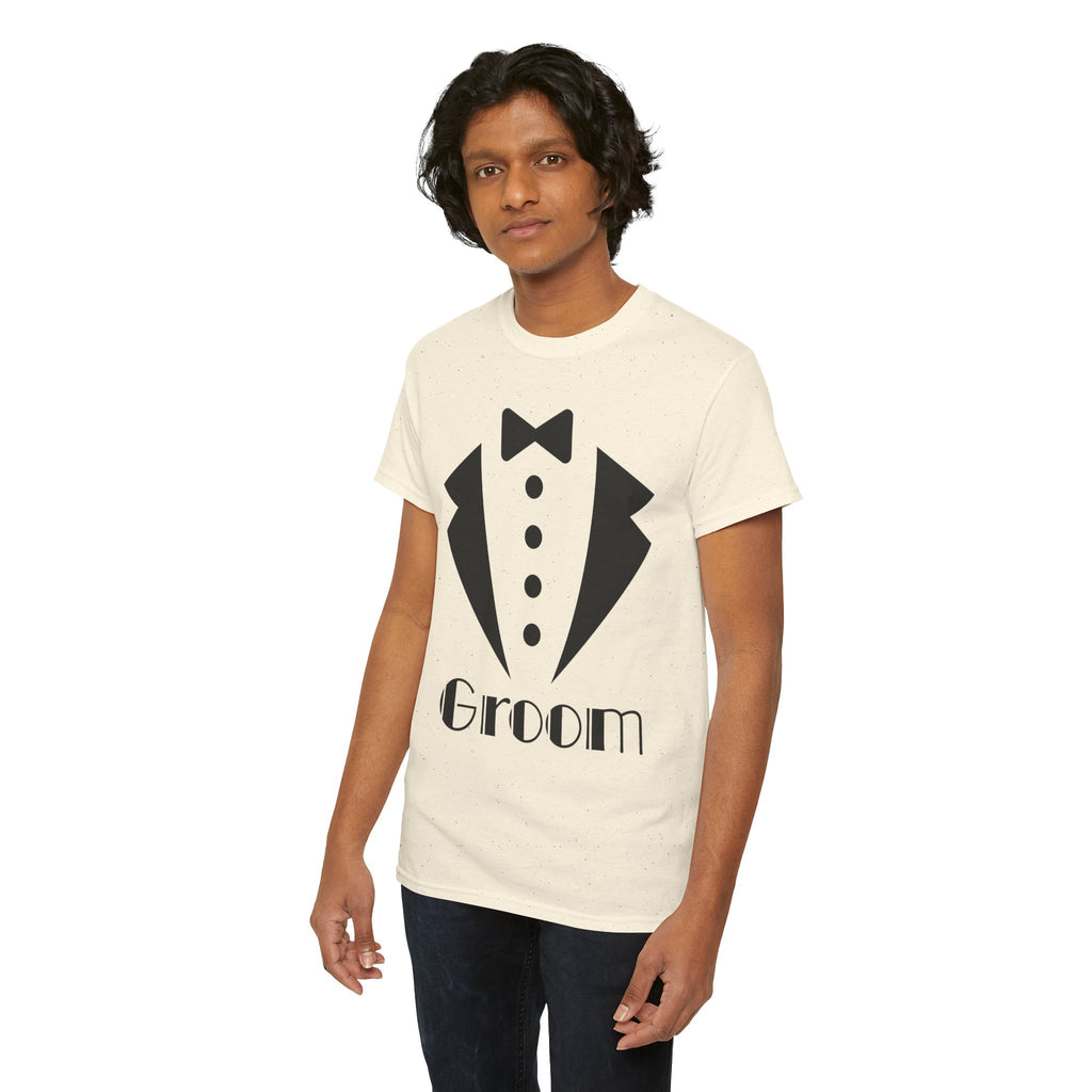 Groom T-Shirt - Unisex Heavy Cotton Tee for Weddings, Bachelor Parties, Groomsmen Gifts, Engagements, Bridal Showers