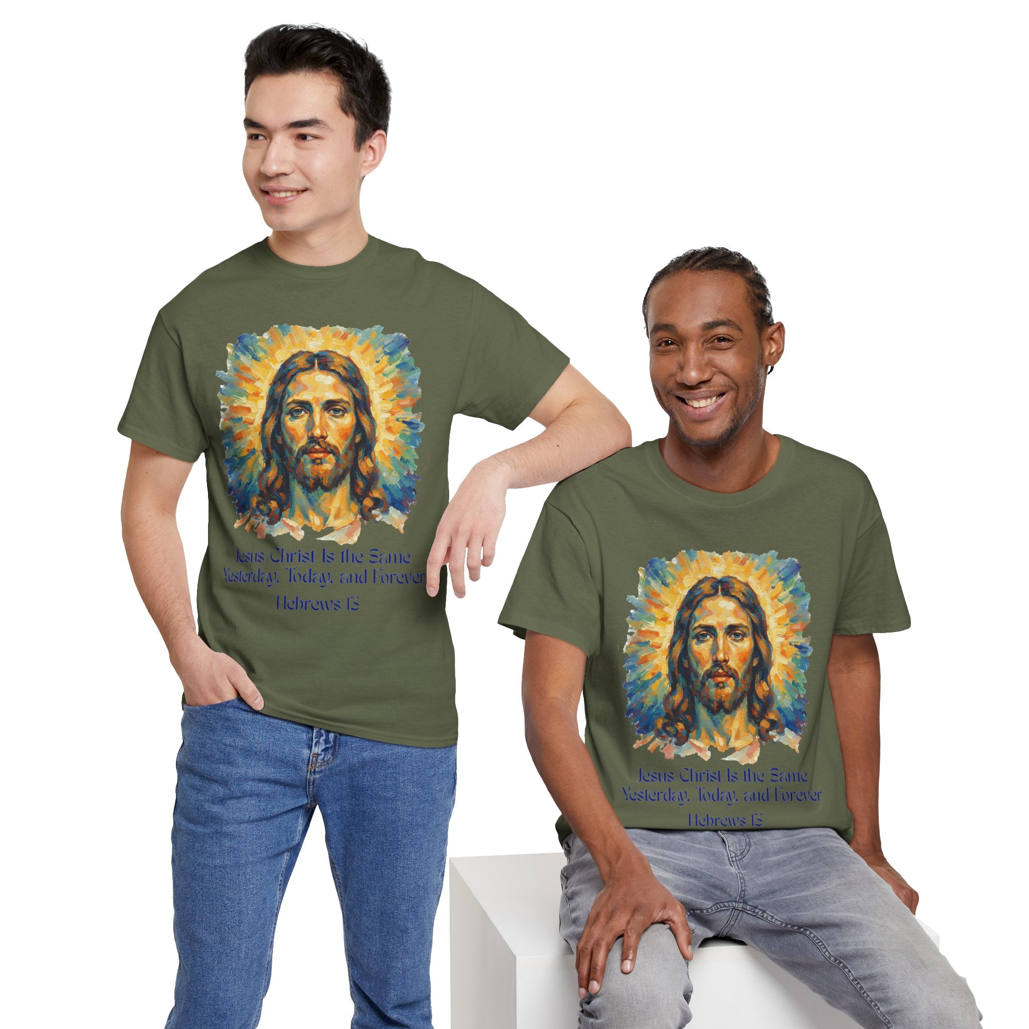 Jesus Portrait – Van Gogh Inspired Style Religious Inspirational Tee - Jesus Christ Design, Faith Shirt, Christian Clothing, Birthday Gift, Everyday Wear
