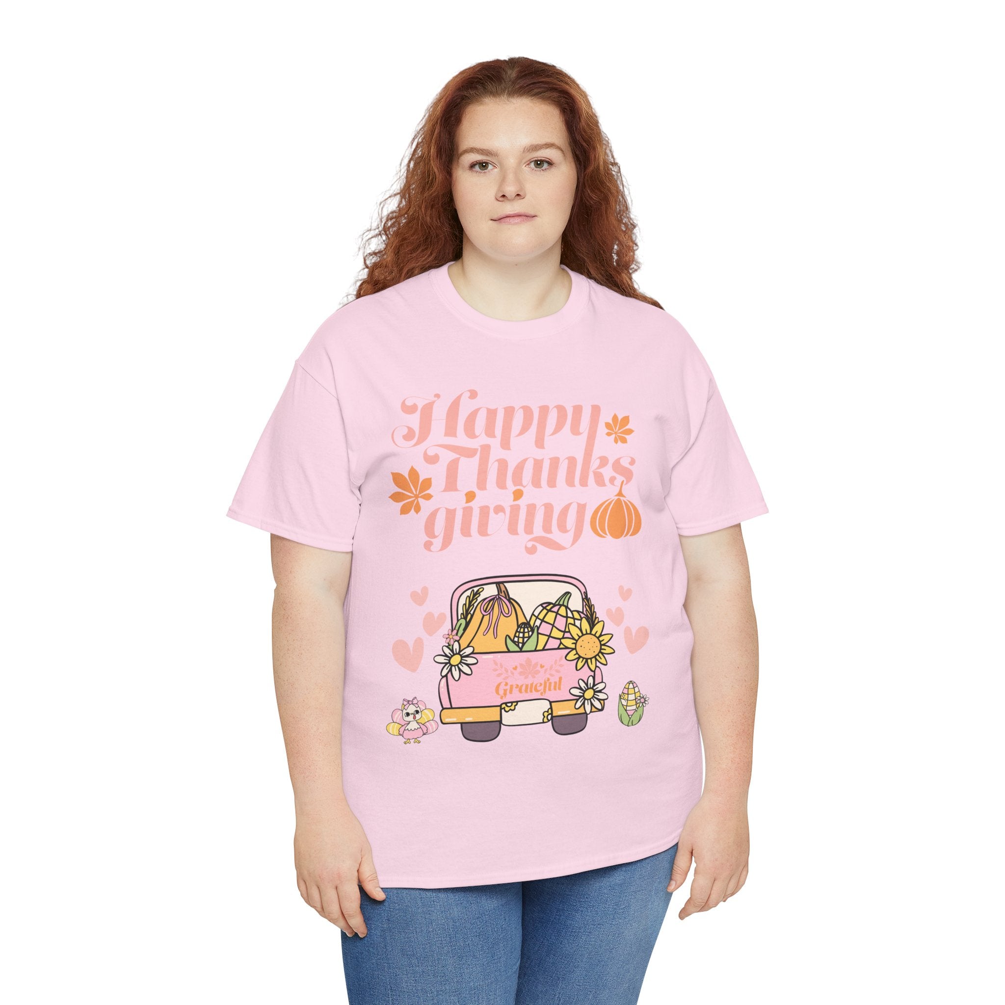 Happy Thanksgiving Unisex Tee | Cozy Autumn Shirt for Family Gatherings, Thanksgiving Celebration, Fall Fashion, Cute Gift Idea