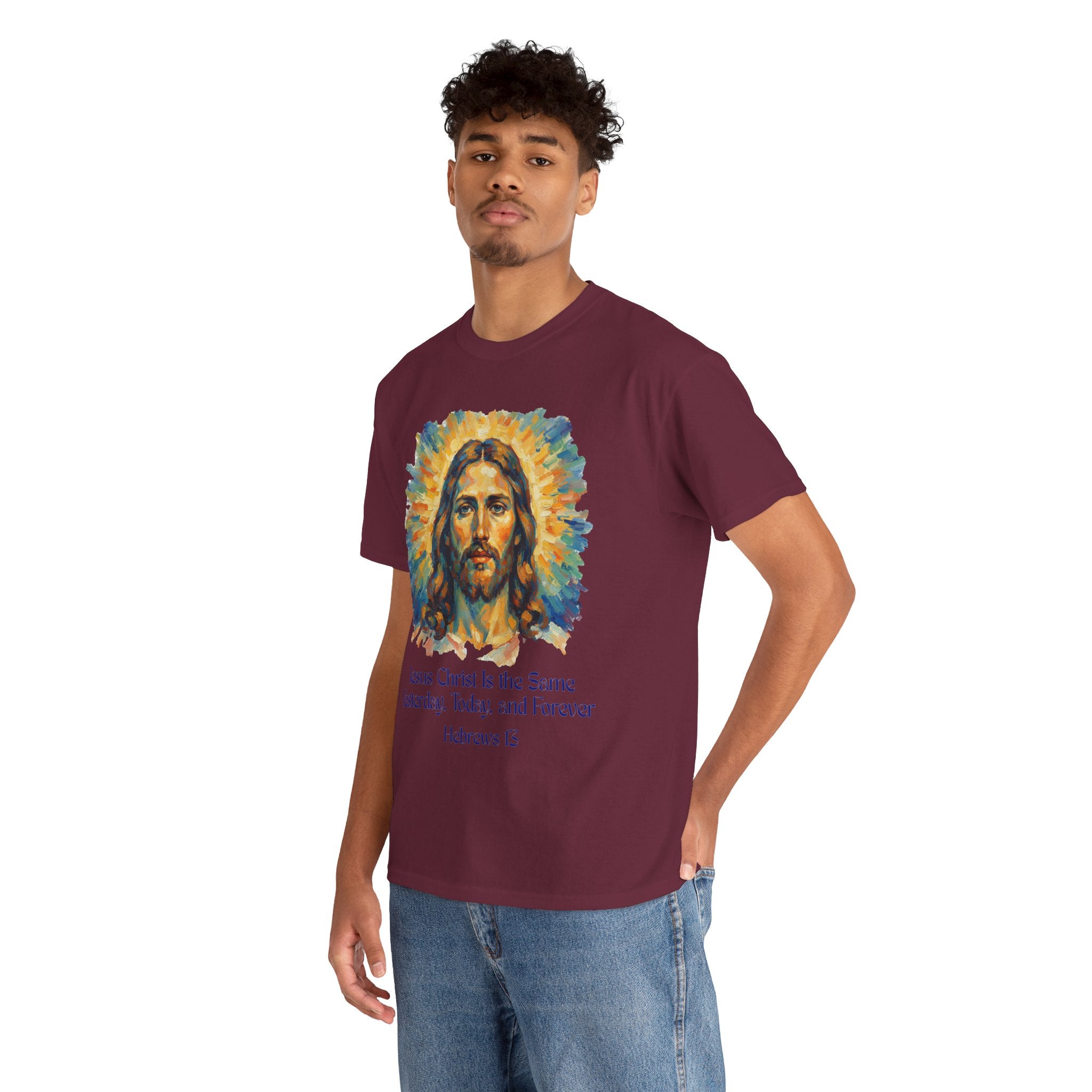 Jesus Portrait – Van Gogh Inspired Style Religious Inspirational Tee - Jesus Christ Design, Faith Shirt, Christian Clothing, Birthday Gift, Everyday Wear