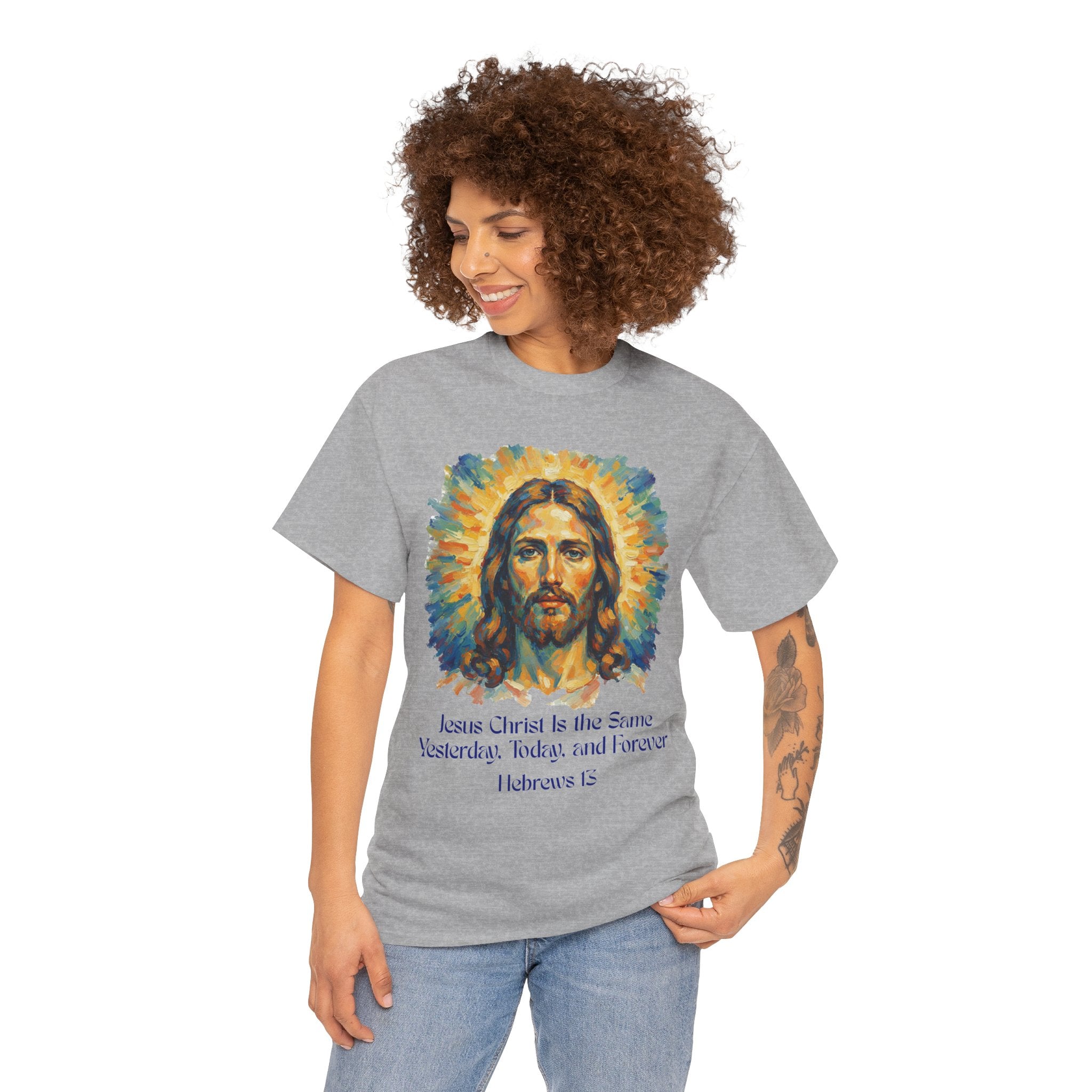 Jesus Portrait – Van Gogh Inspired Style Religious Inspirational Tee - Jesus Christ Design, Faith Shirt, Christian Clothing, Birthday Gift, Everyday Wear