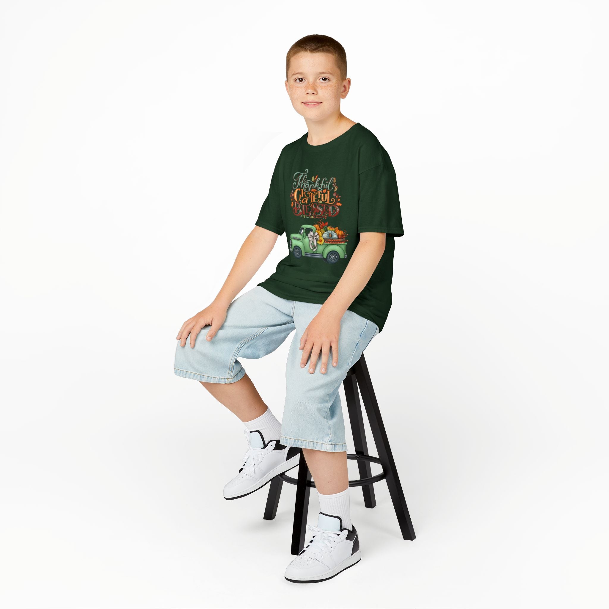 Blessed Fall Kids Tee, Adorable Autumn Shirt, Cute Harvest T-Shirt, Thanksgiving Gift for Kids, Comfy Cotton Youth Apparel