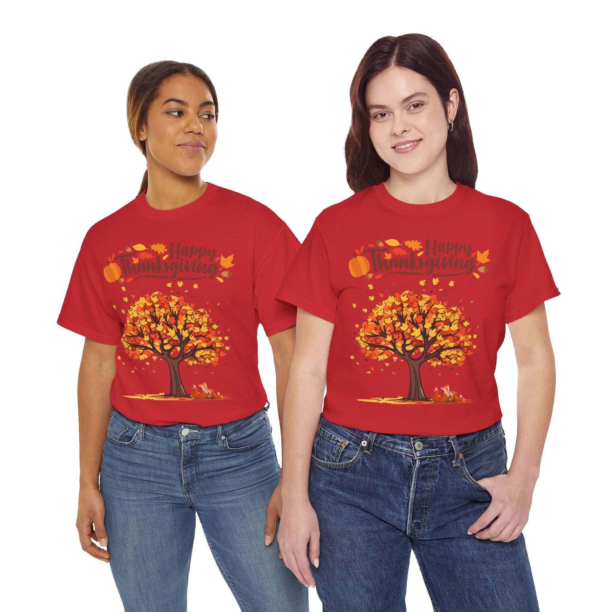 Thanksgiving Tree Tee, Autumn Shirt, Fall Apparel, Family Gathering Top, Seasonal Wear, Thanksgiving Gift