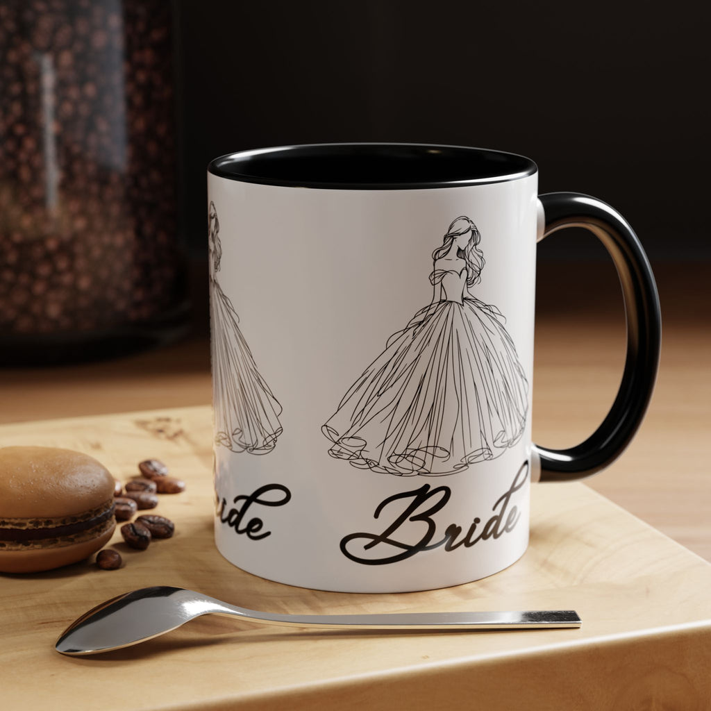 Bride Mug | Elegant Wedding Dress Design | Bridal Shower Gift & Keepsake
