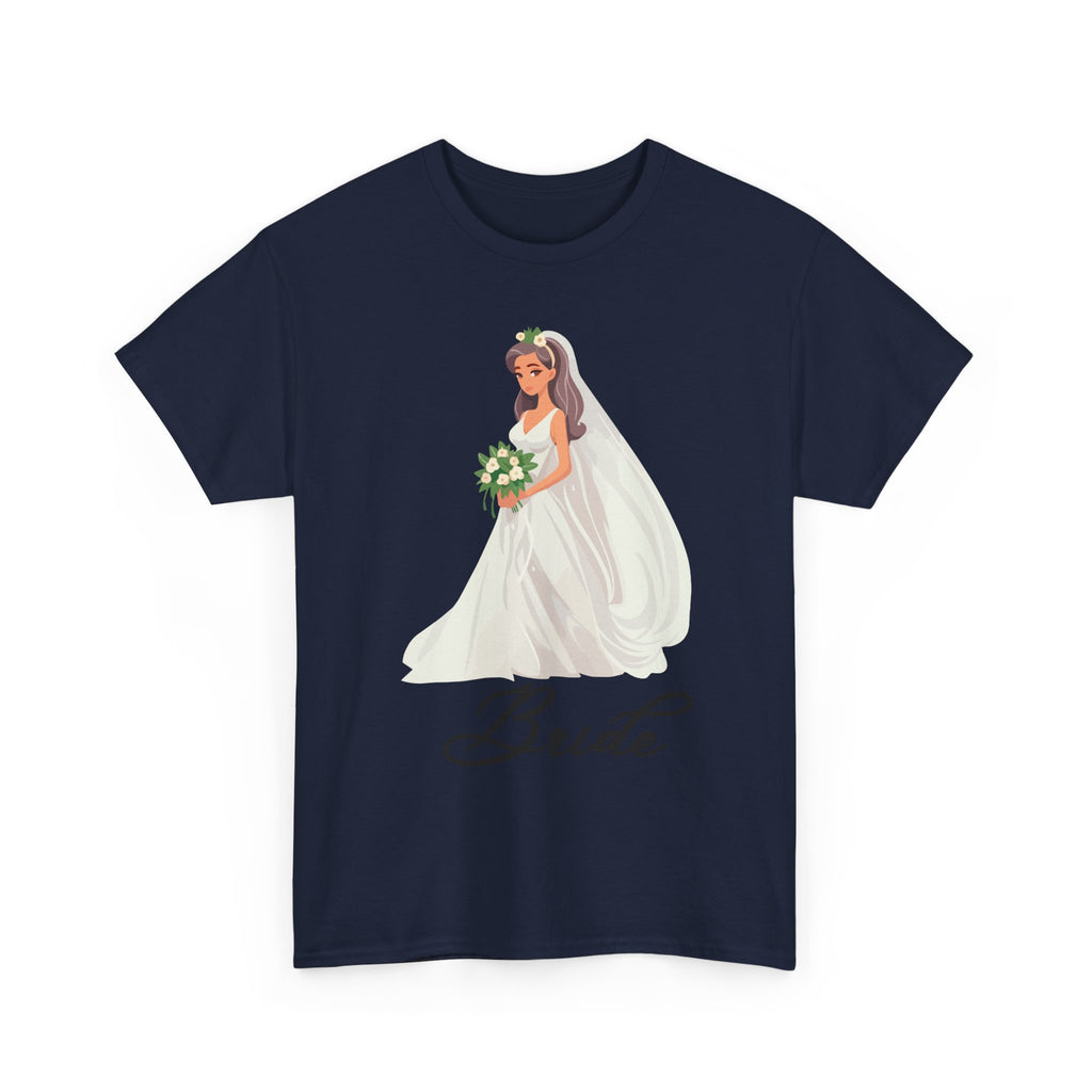 Bride Sketch Unisex Heavy Cotton Tee - Perfect for Weddings, Bridal Showers, Bachelorette Parties, Engagements, and Gifts