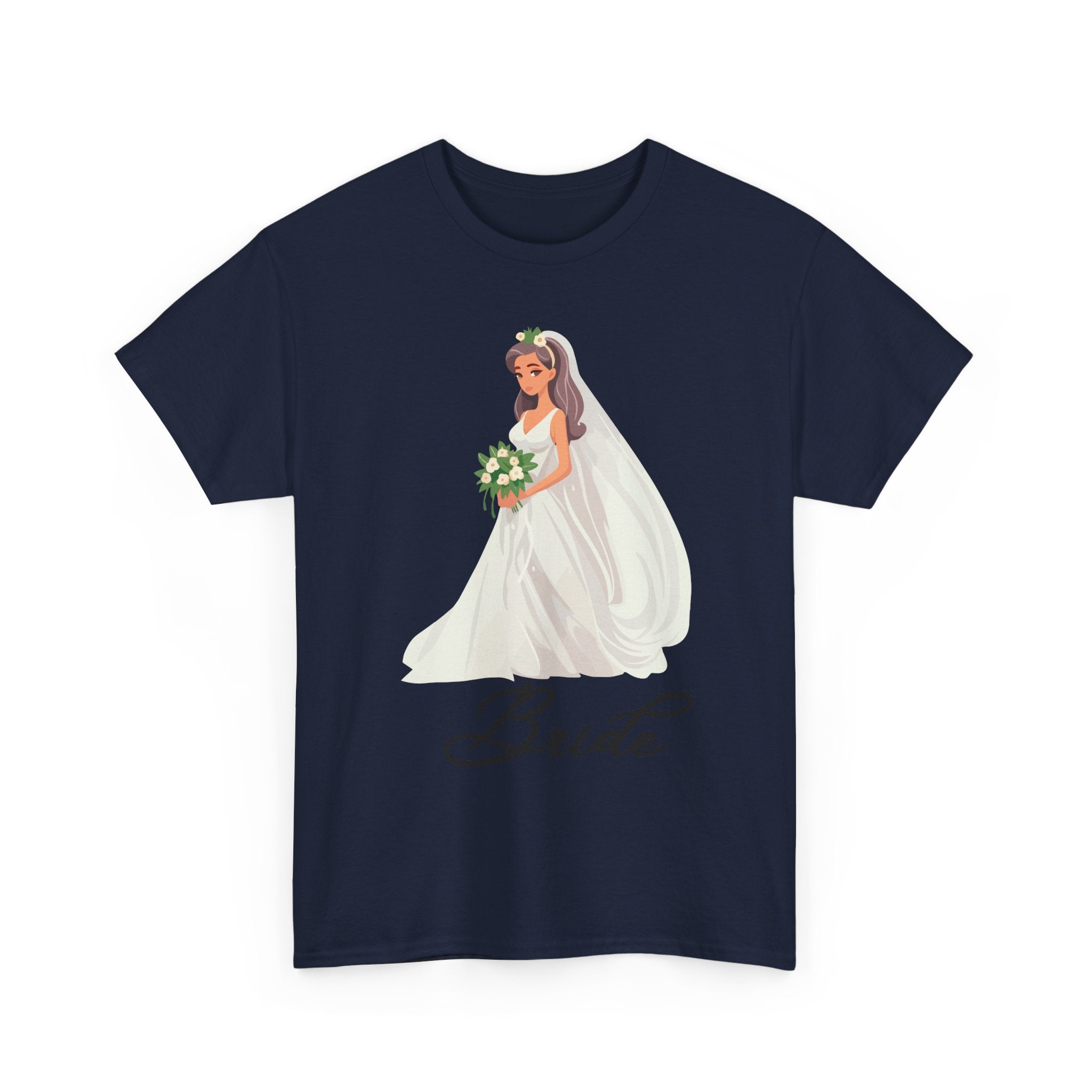 Bride Sketch Unisex Heavy Cotton Tee - Perfect for Weddings, Bridal Showers, Bachelorette Parties, Engagements, and Gifts
