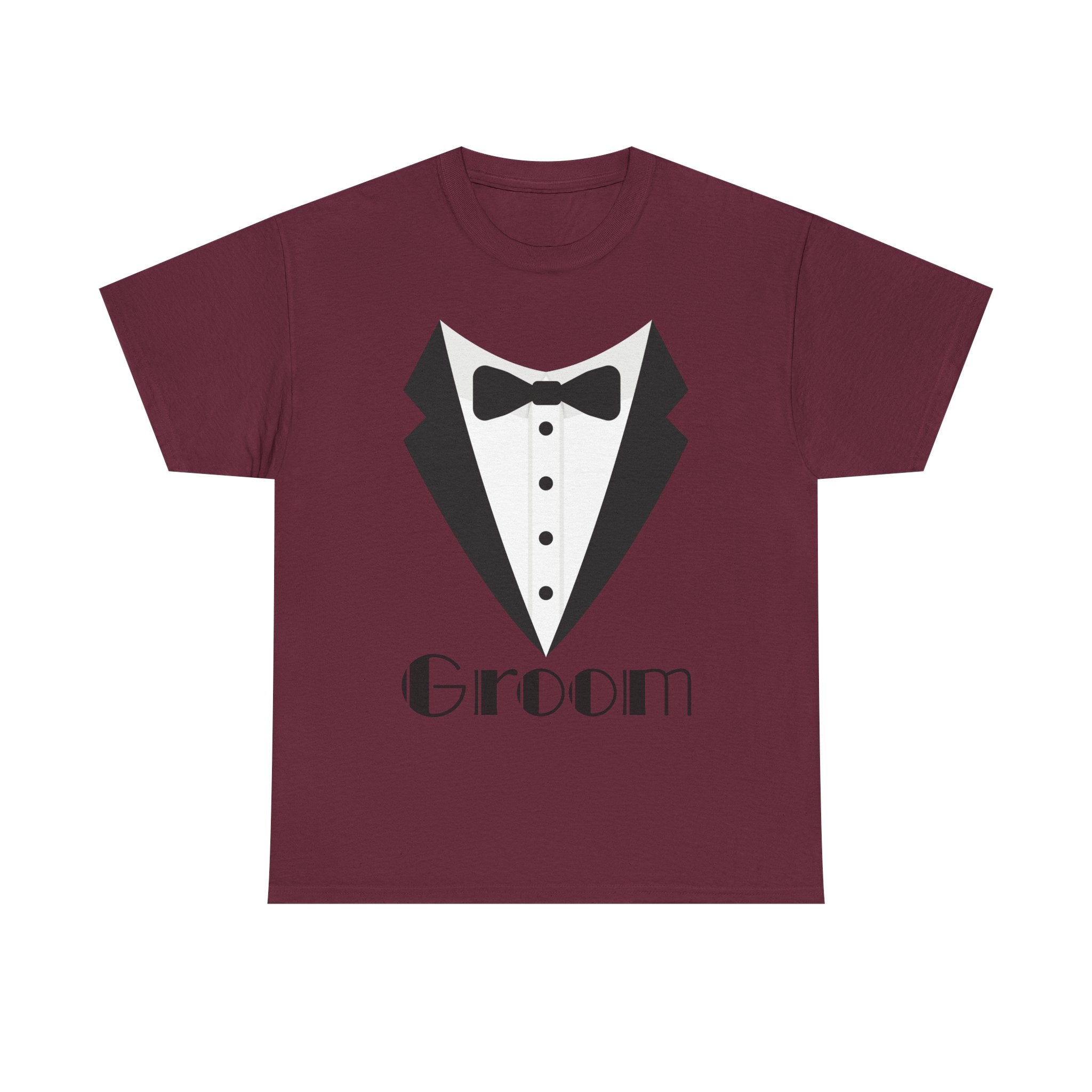 Groom T-Shirt, Unisex Heavy Cotton Tee for Weddings, Bachelor Parties, Groomsmen Gifts, Casual Wear, Bridal Showers