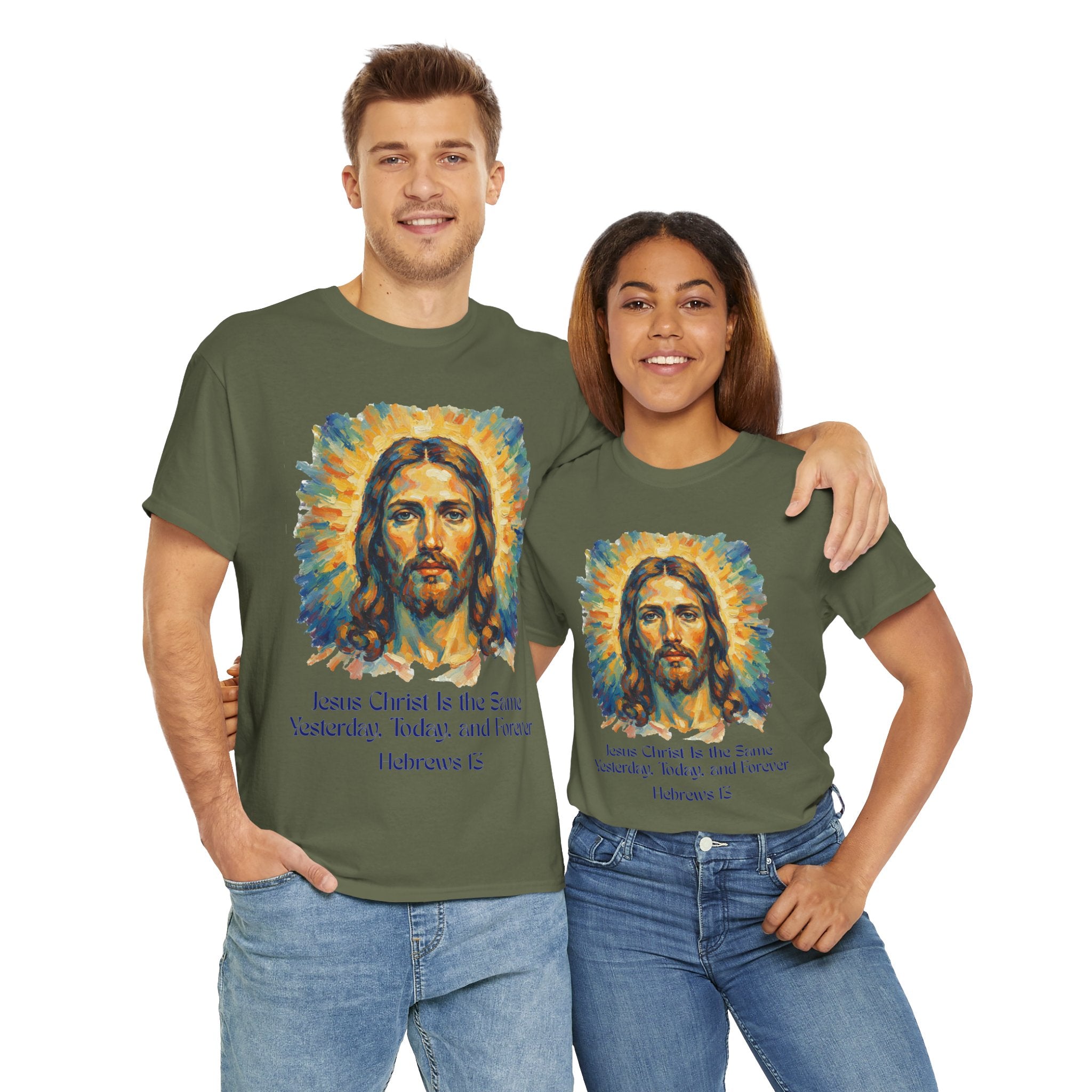 Jesus Portrait – Van Gogh Inspired Style Religious Inspirational Tee - Jesus Christ Design, Faith Shirt, Christian Clothing, Birthday Gift, Everyday Wear