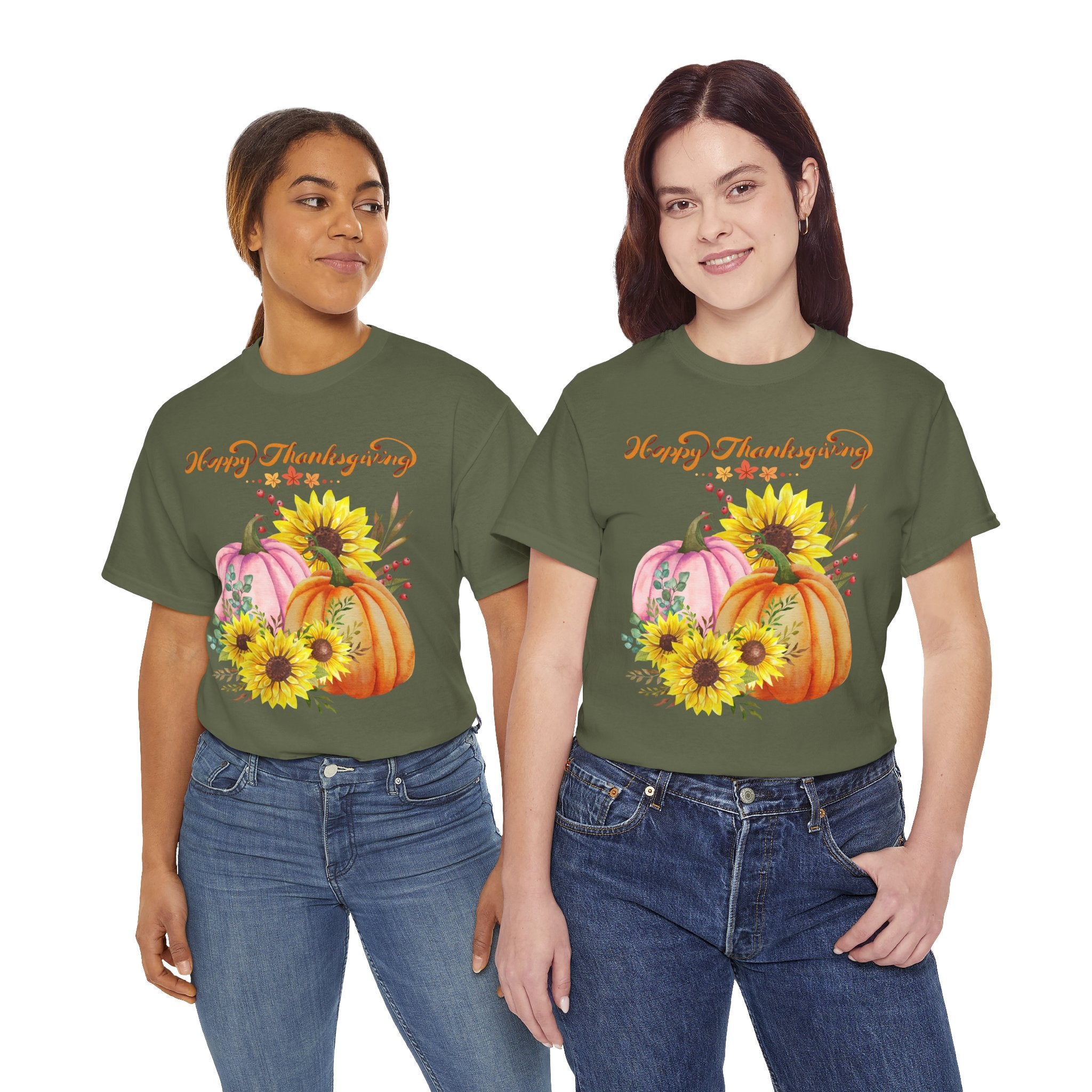 Thanksgiving T-shirts, Pumpkin Tee, Autumn Shirt, Unisex Fall Apparel, Holiday Gift, Cozy Outfit, Harvest Festival Clothing
