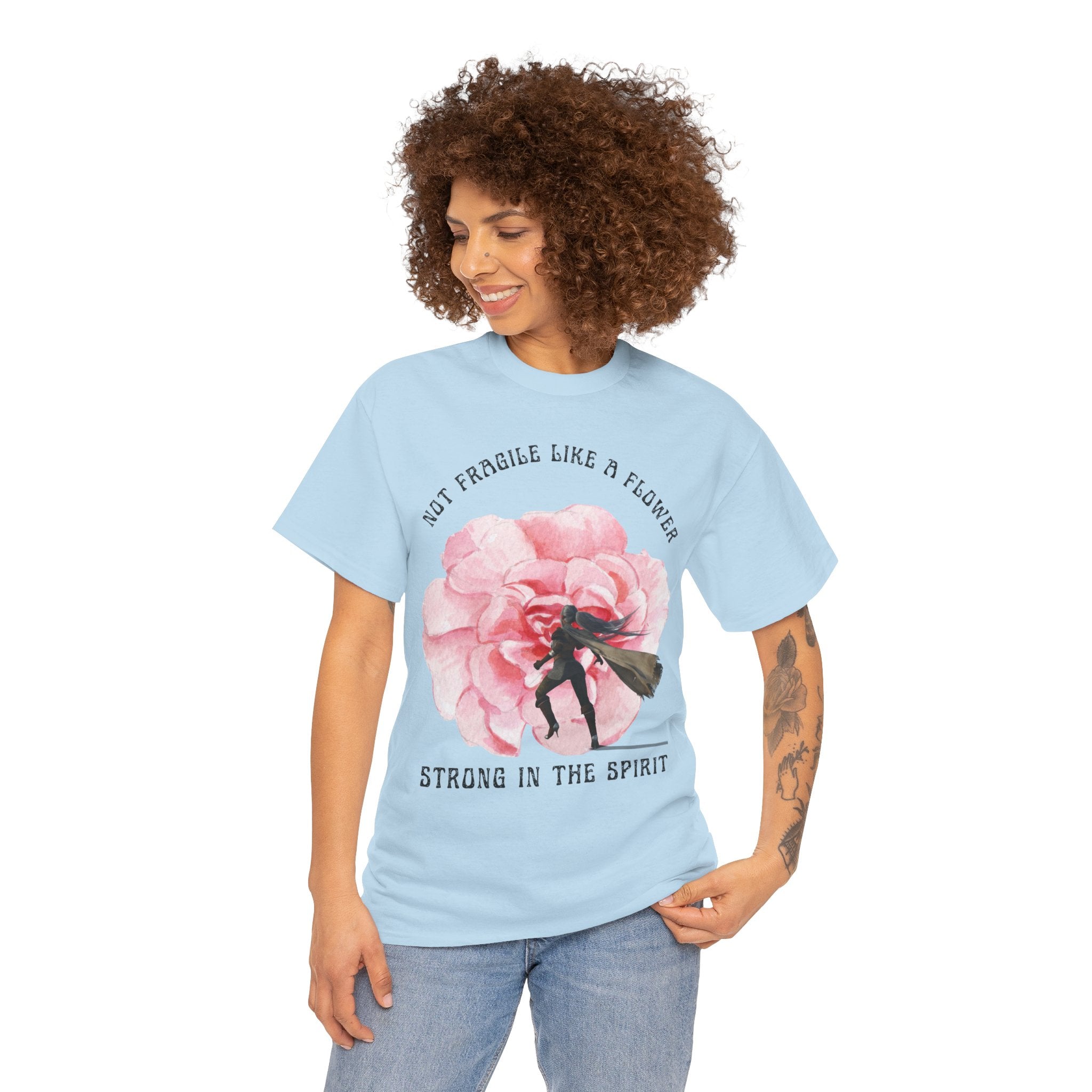 Floral Empowerment Tee, Not Fragile Like a Flower, Strong in the Spirit Shirt, Inspirational Unisex T-Shirt, Gift for Women, [...]