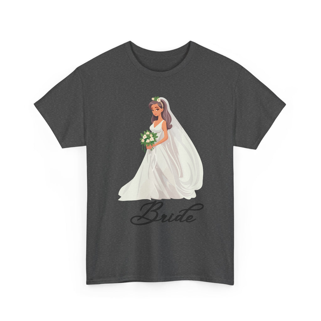 Bride Sketch Unisex Heavy Cotton Tee - Perfect for Weddings, Bridal Showers, Bachelorette Parties, Engagements, and Gifts